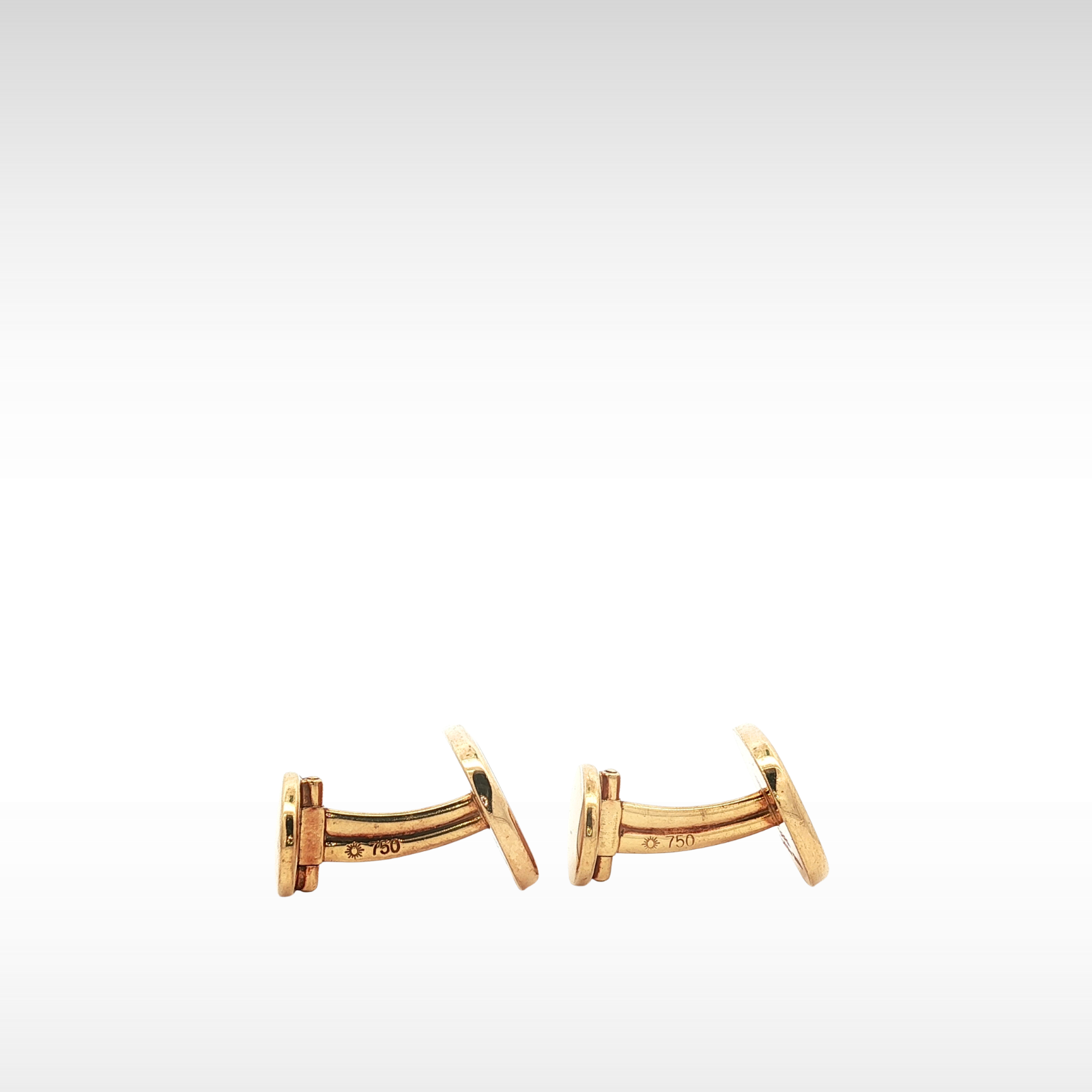Ellipse Cufflinks Yellow Gold