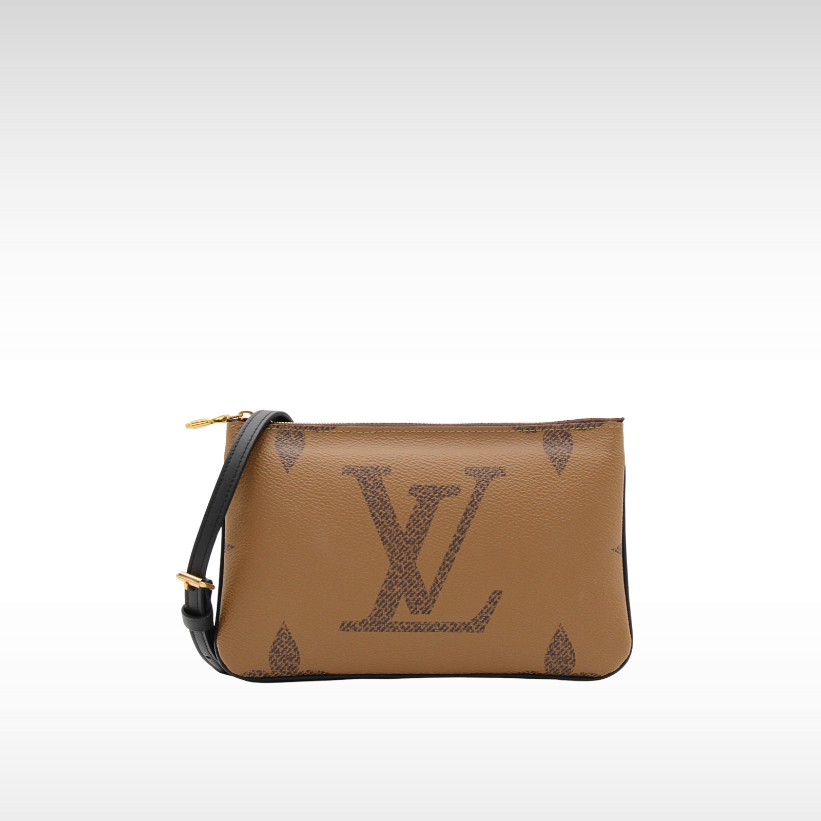 Pochette Double Zip Monogram Giant Crossbody Bag