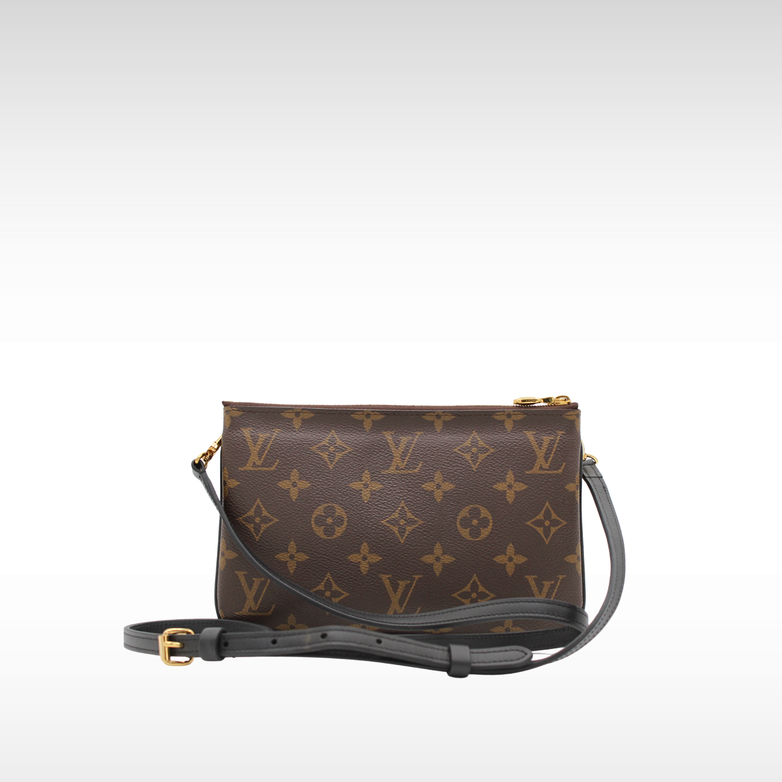 Pochette Double Zip Monogram Giant Crossbody Bag