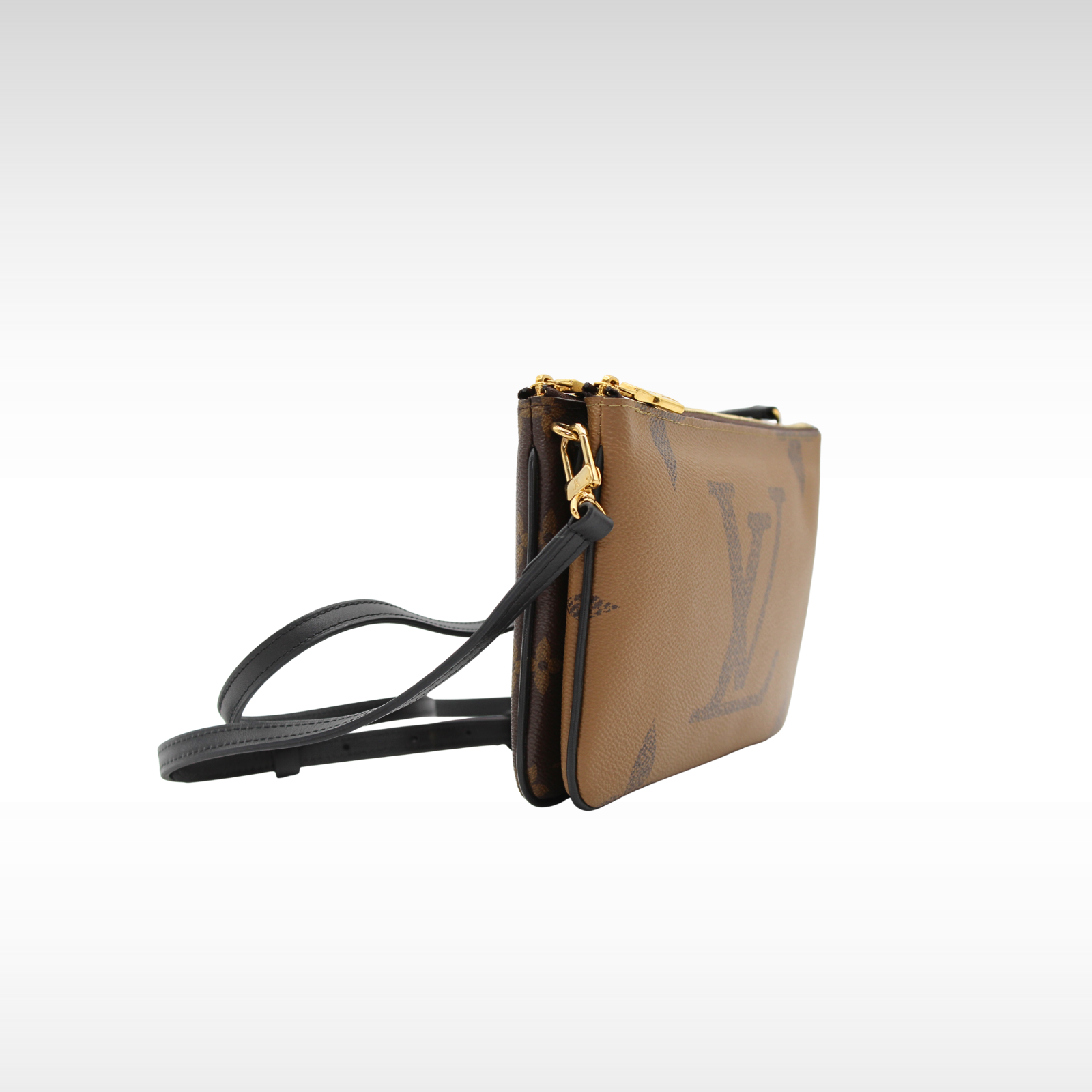 Pochette Double Zip Monogram Giant Crossbody Bag