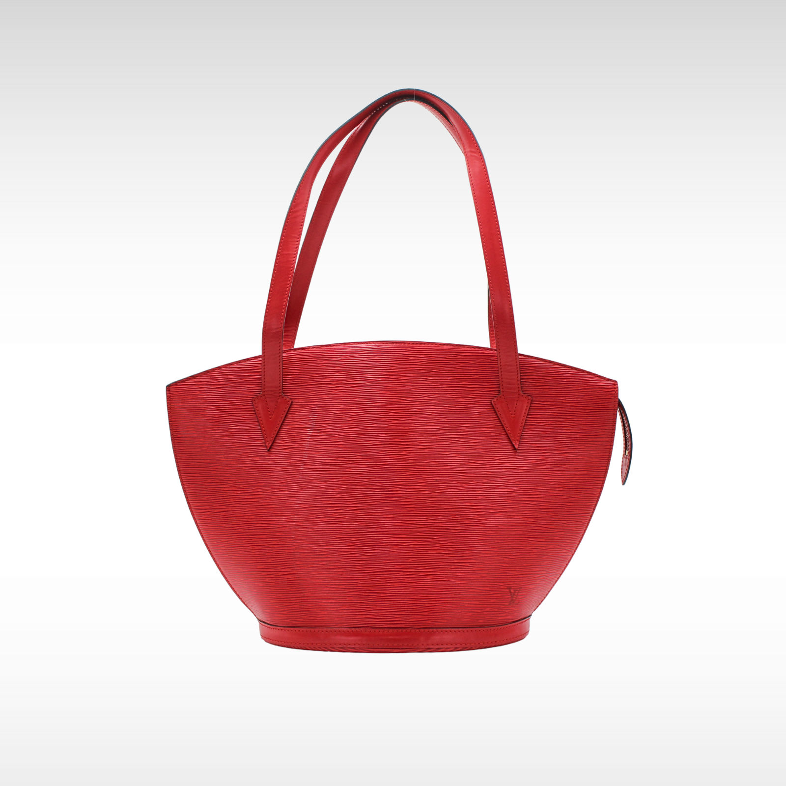Saint Jacques Shopping Calf Red Shoulder Bag