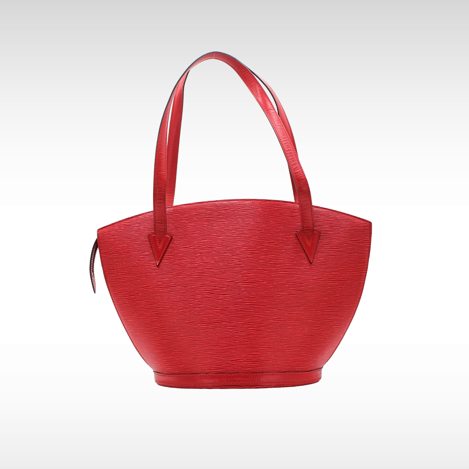 Saint Jacques Shopping Calf Red Shoulder Bag