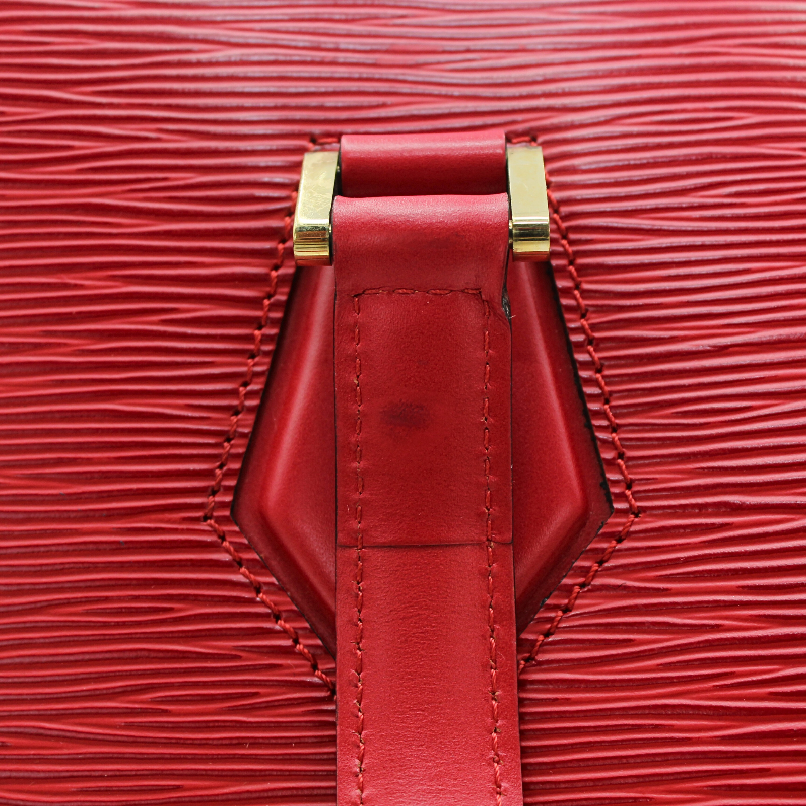 Duplex Epi Calf Red Shoulder Bag