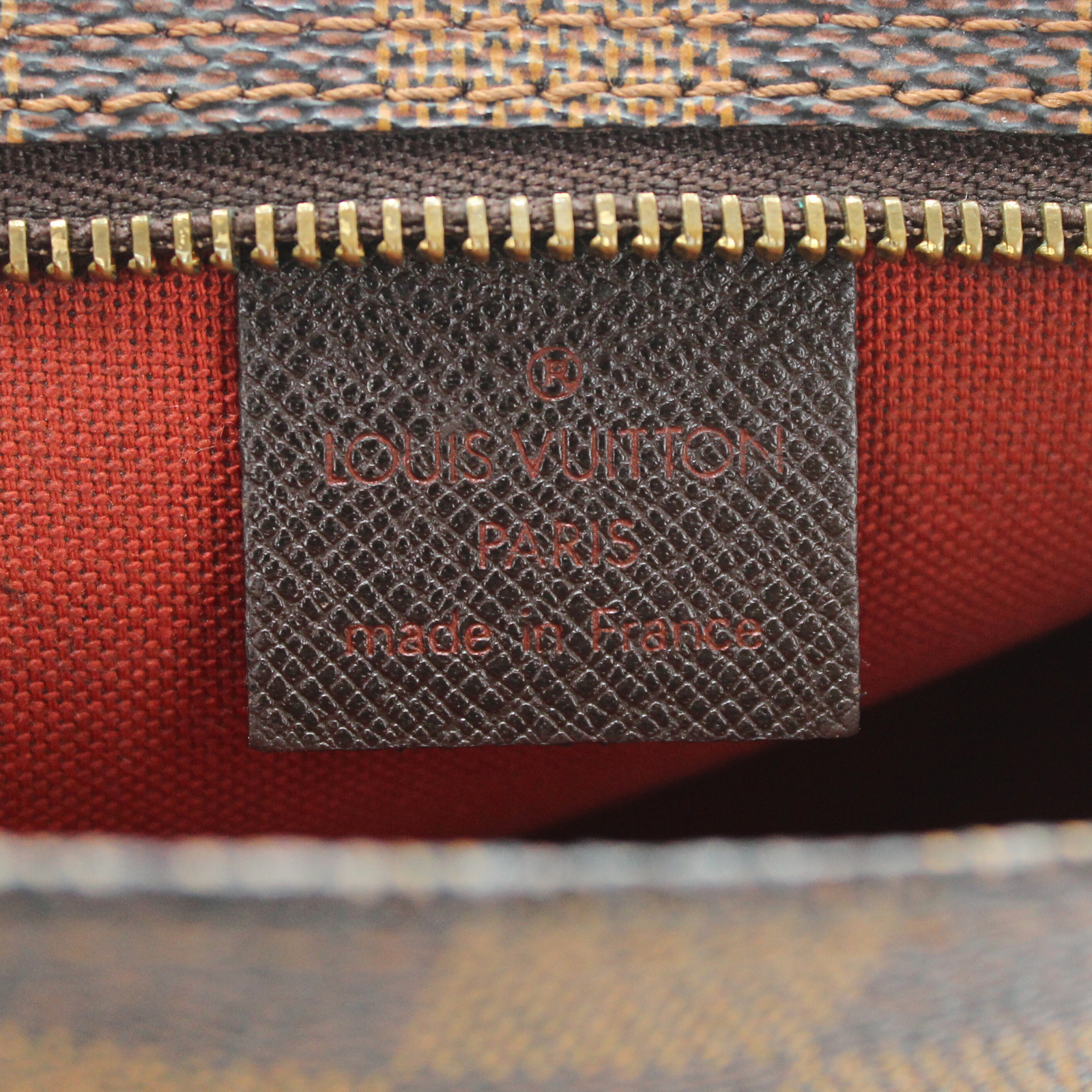 Trousse Makeup Damier Coated Canvas Ebene Pouch