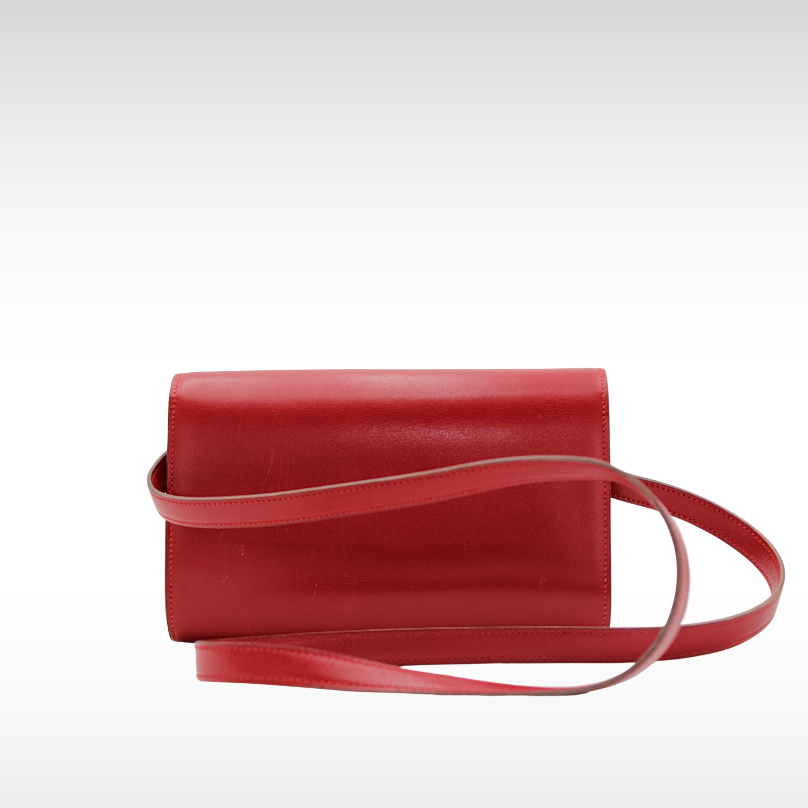 Doggy Medor Box Calf Rouge Vif Shoulder Bag