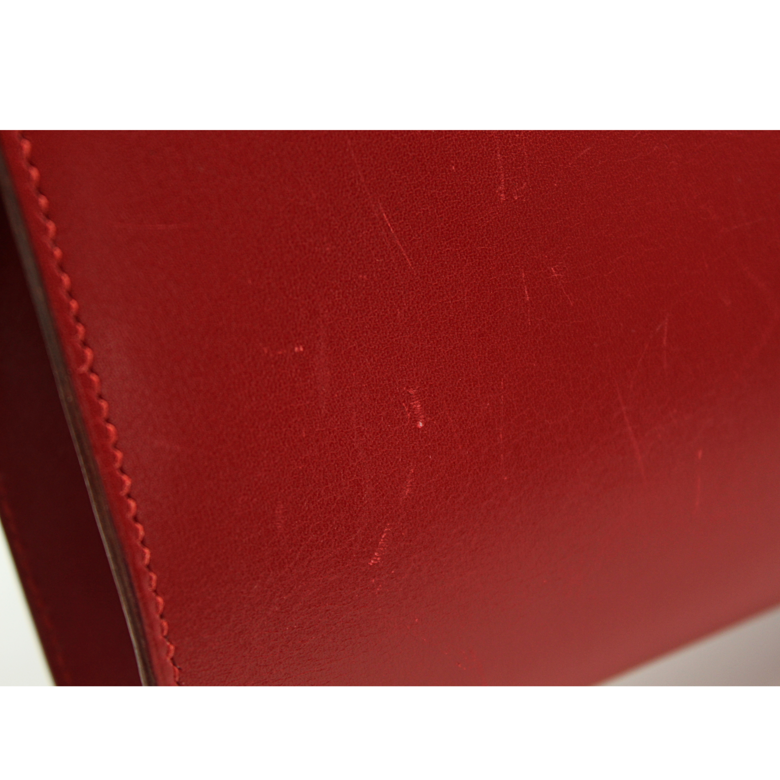 Doggy Medor Box Calf Rouge Vif Shoulder Bag