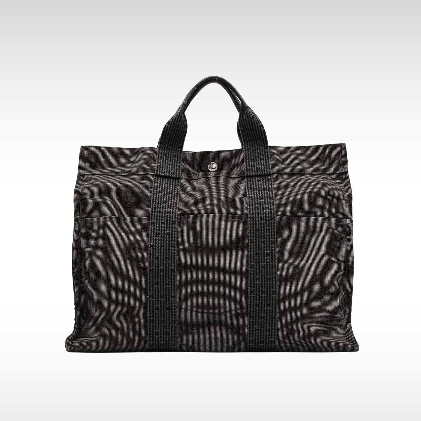 Herline MM Canvas Black Hand Bag