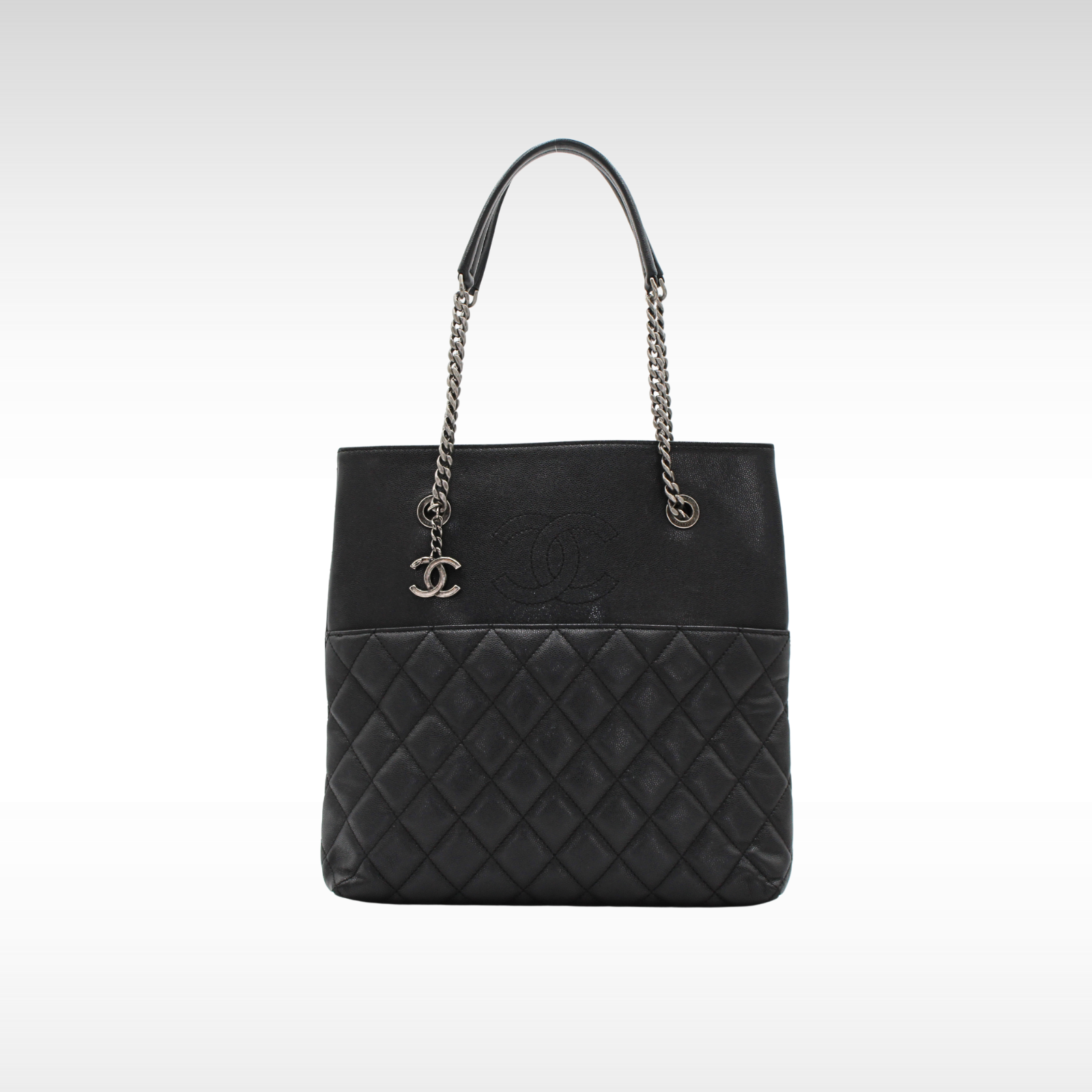 Caviar Black Tote Bag