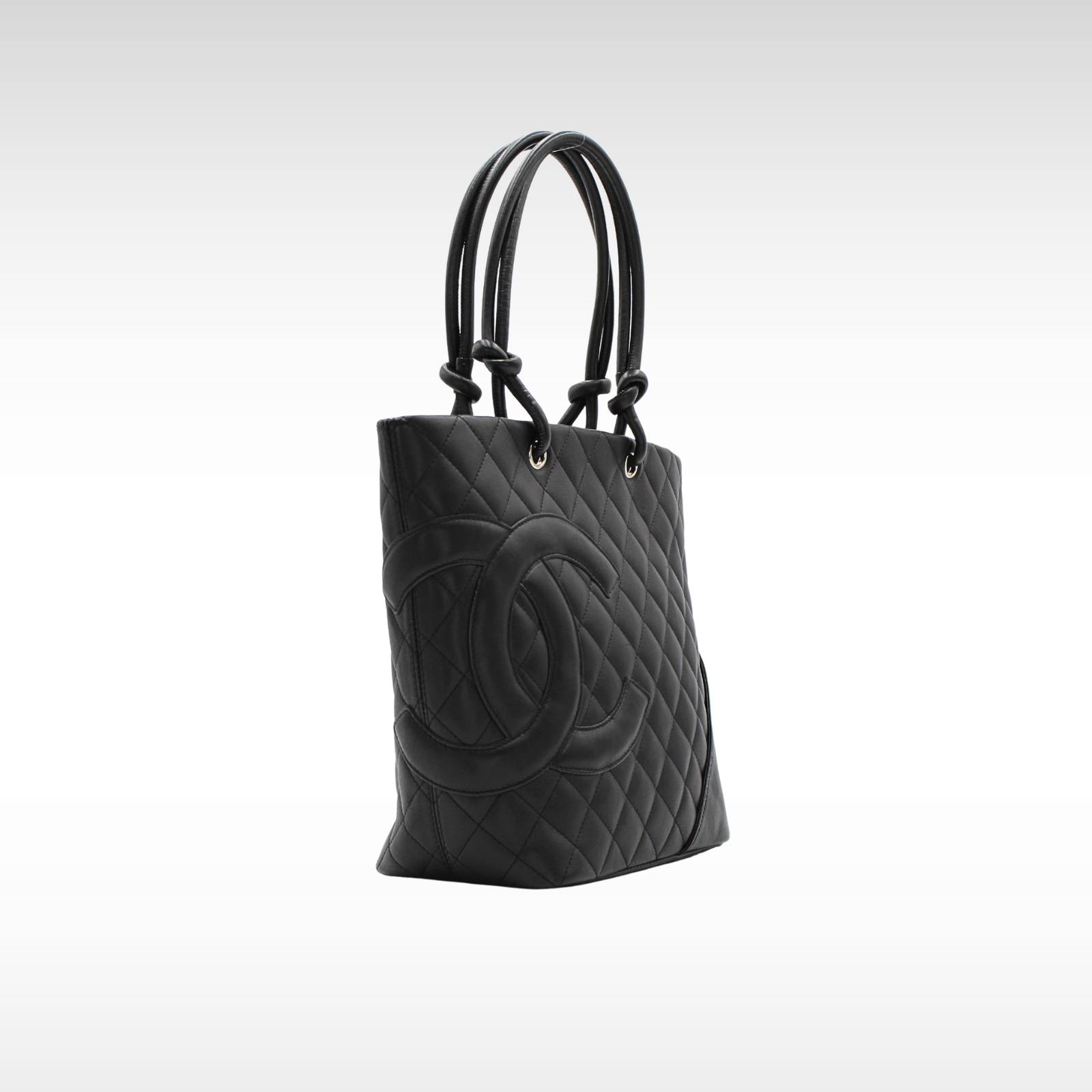 Cambon Calf Black Tote Bag