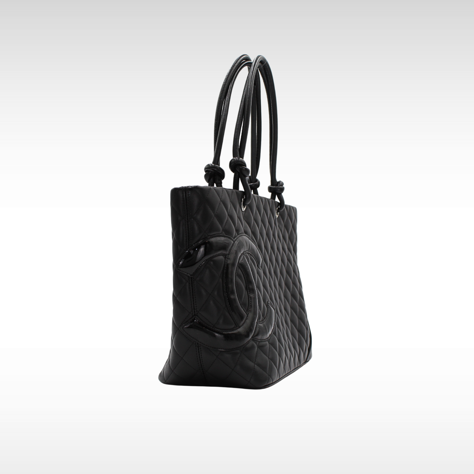Cambon Calf Black Tote Bag