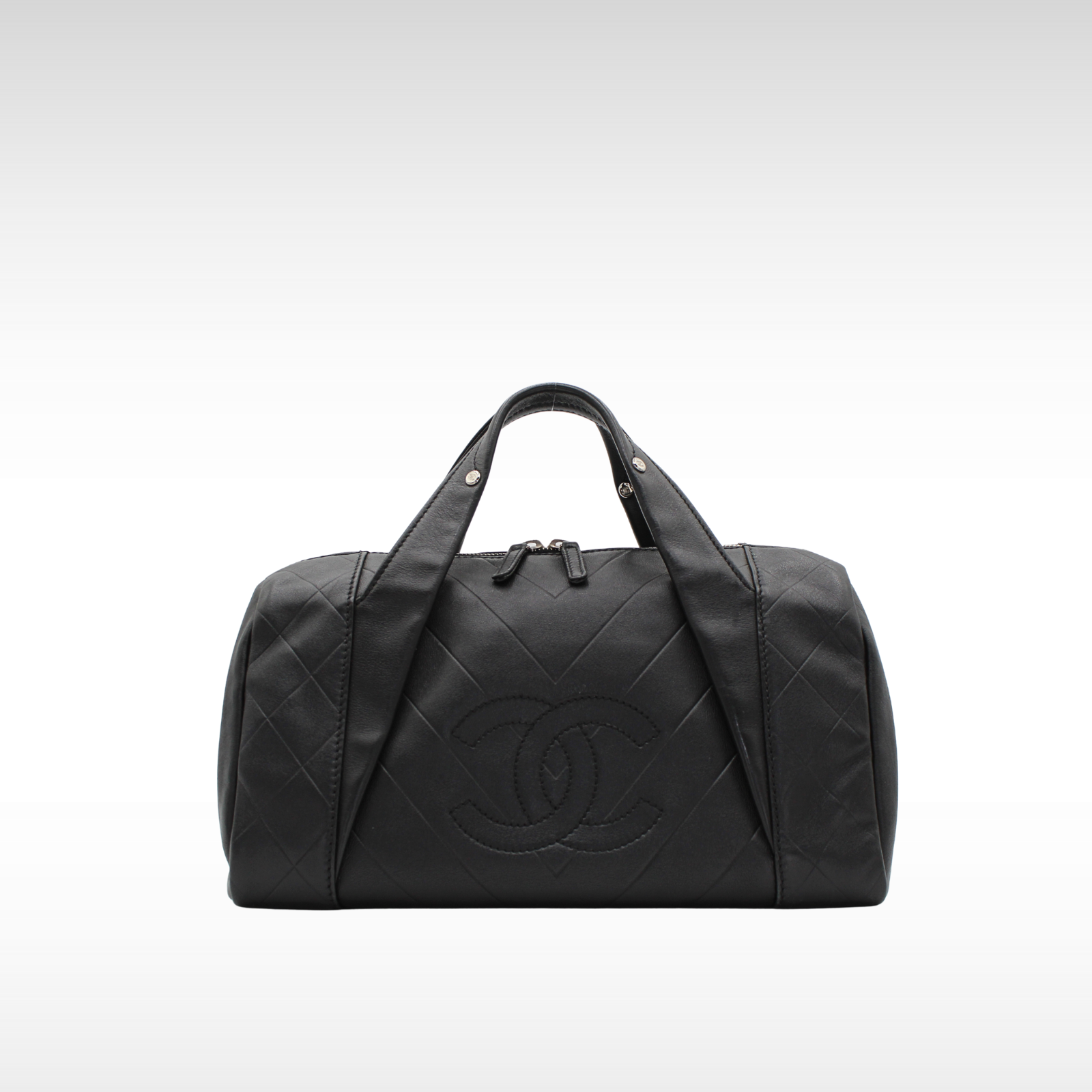 Calf Black Hand Bag