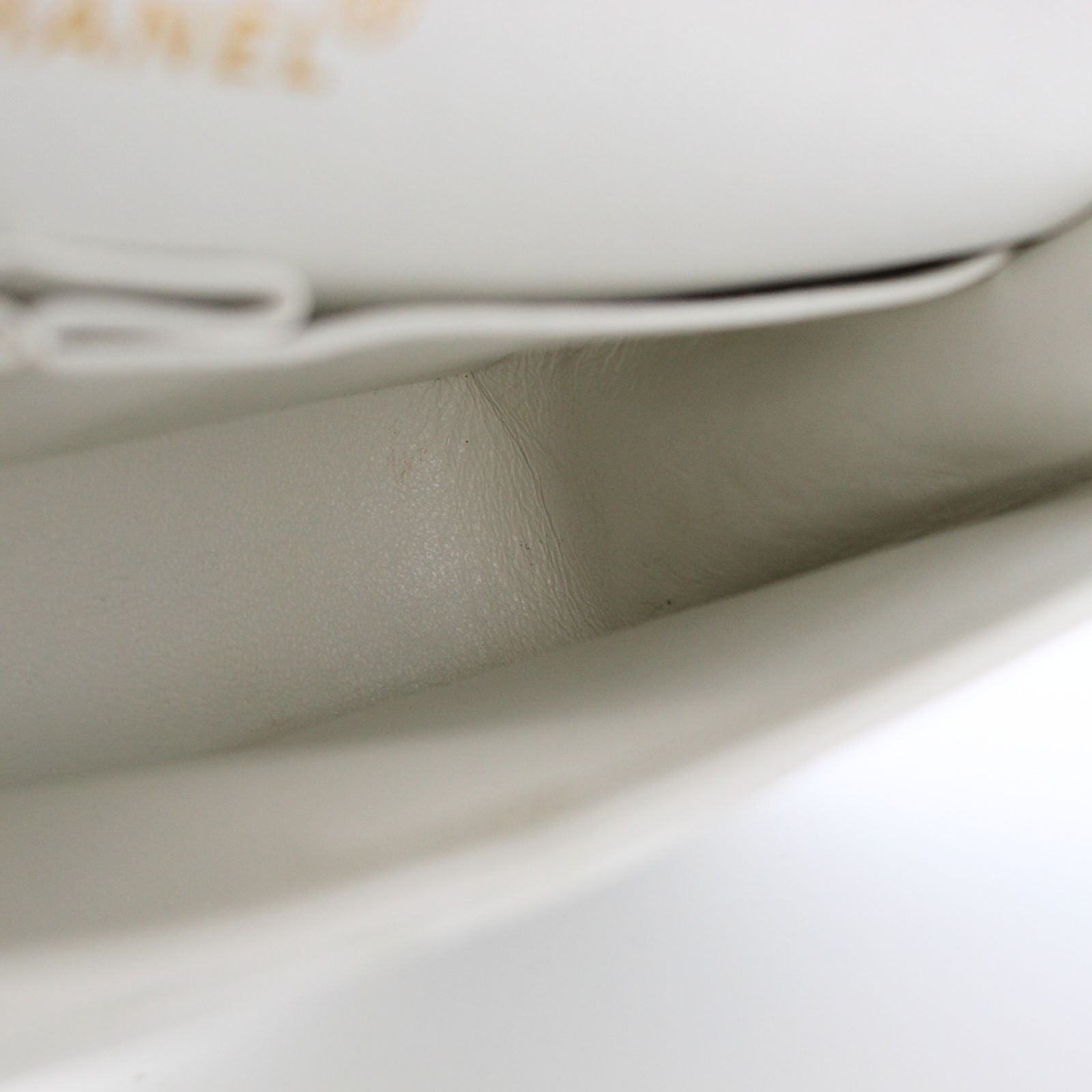 Classic Lamb White Shoulder Bag
