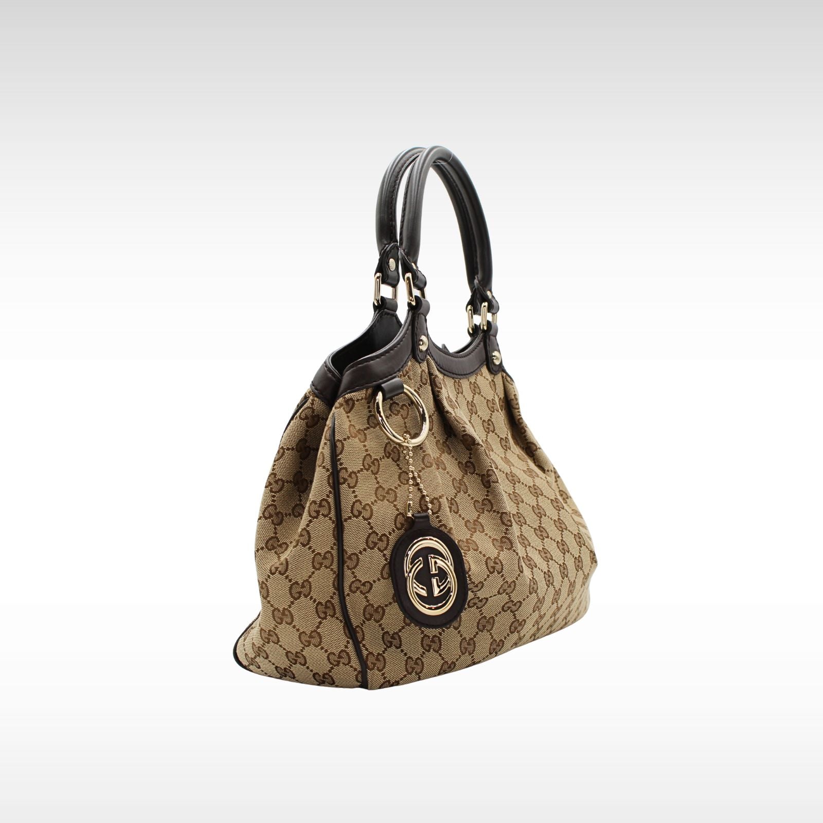 GG-Canvas Canvas Hand Bag