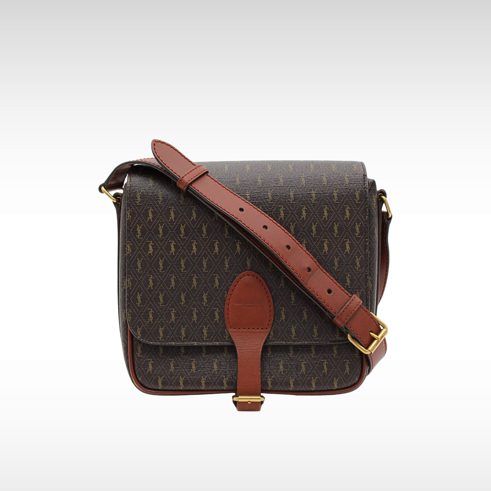 Le Monogram Satchel Medium Coated Canvas Shoulder Bag