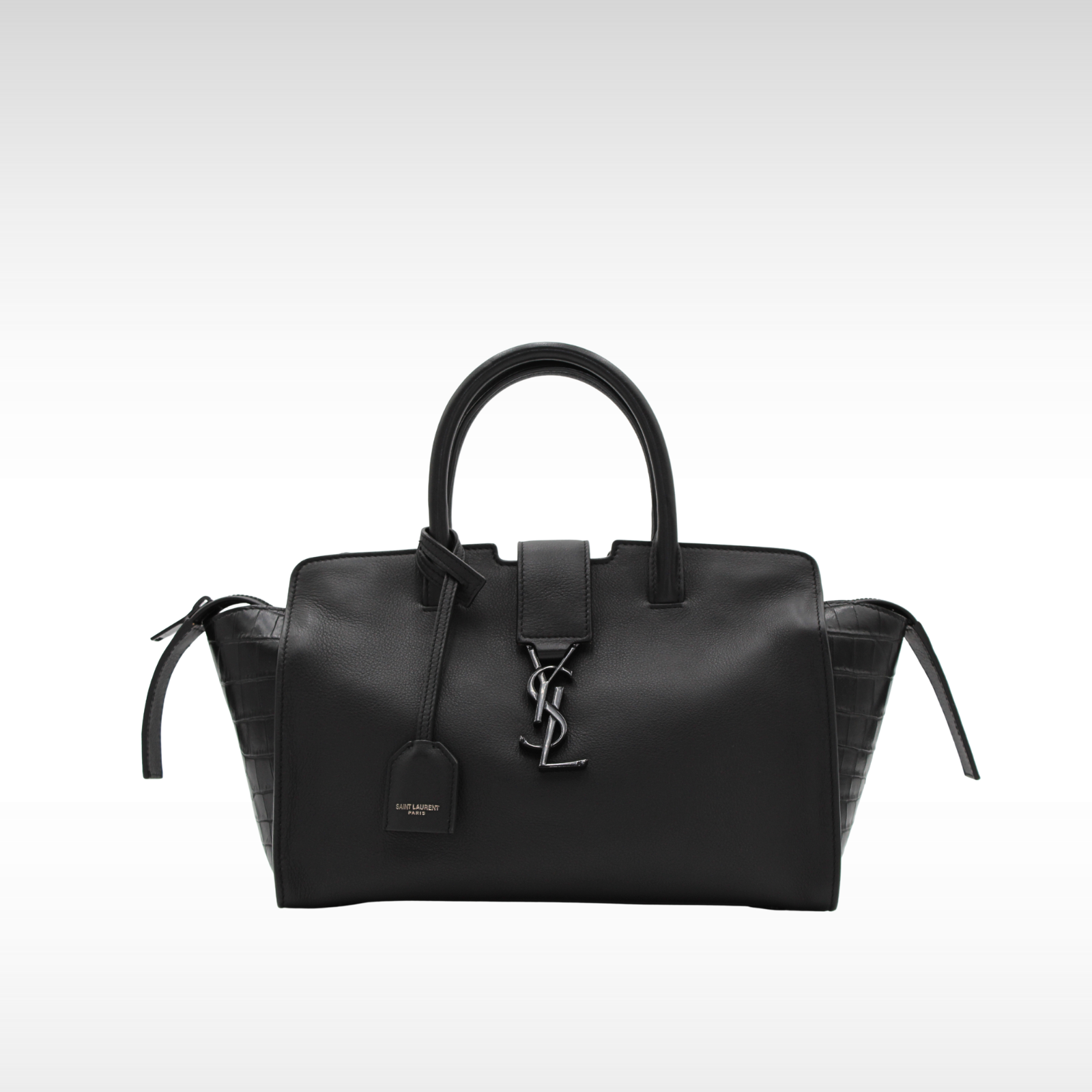 Downtown Calf Black Handbag