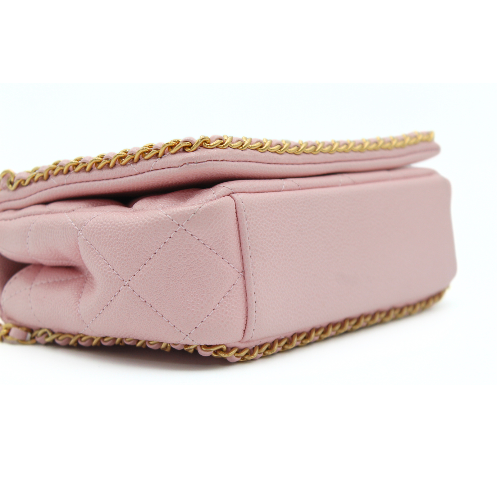 Never Ending Mini Caviar Pink Shoulder Bag