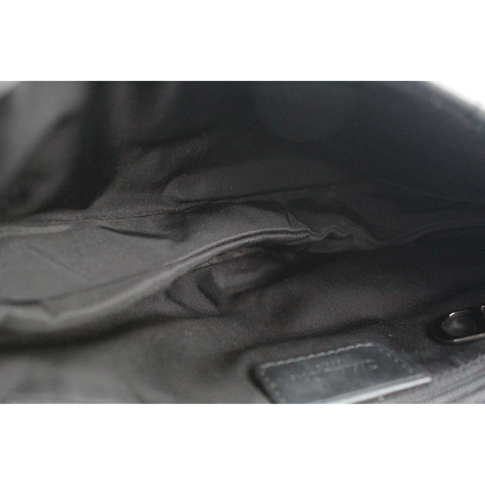 Saddle Oblique Canvas Black Shoulder Bag