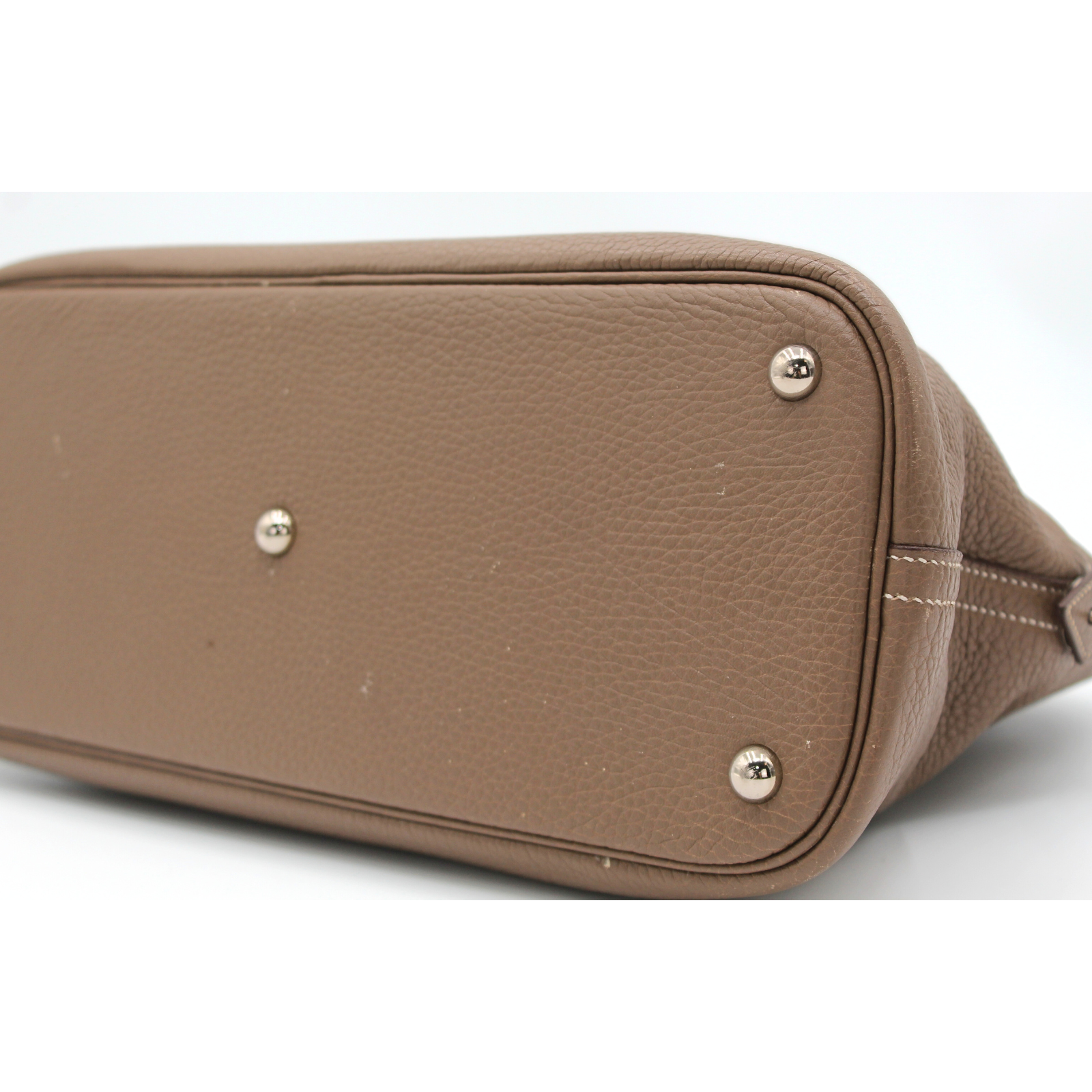 Bolide 35 Taurillon Clemence Etoupe Handbag