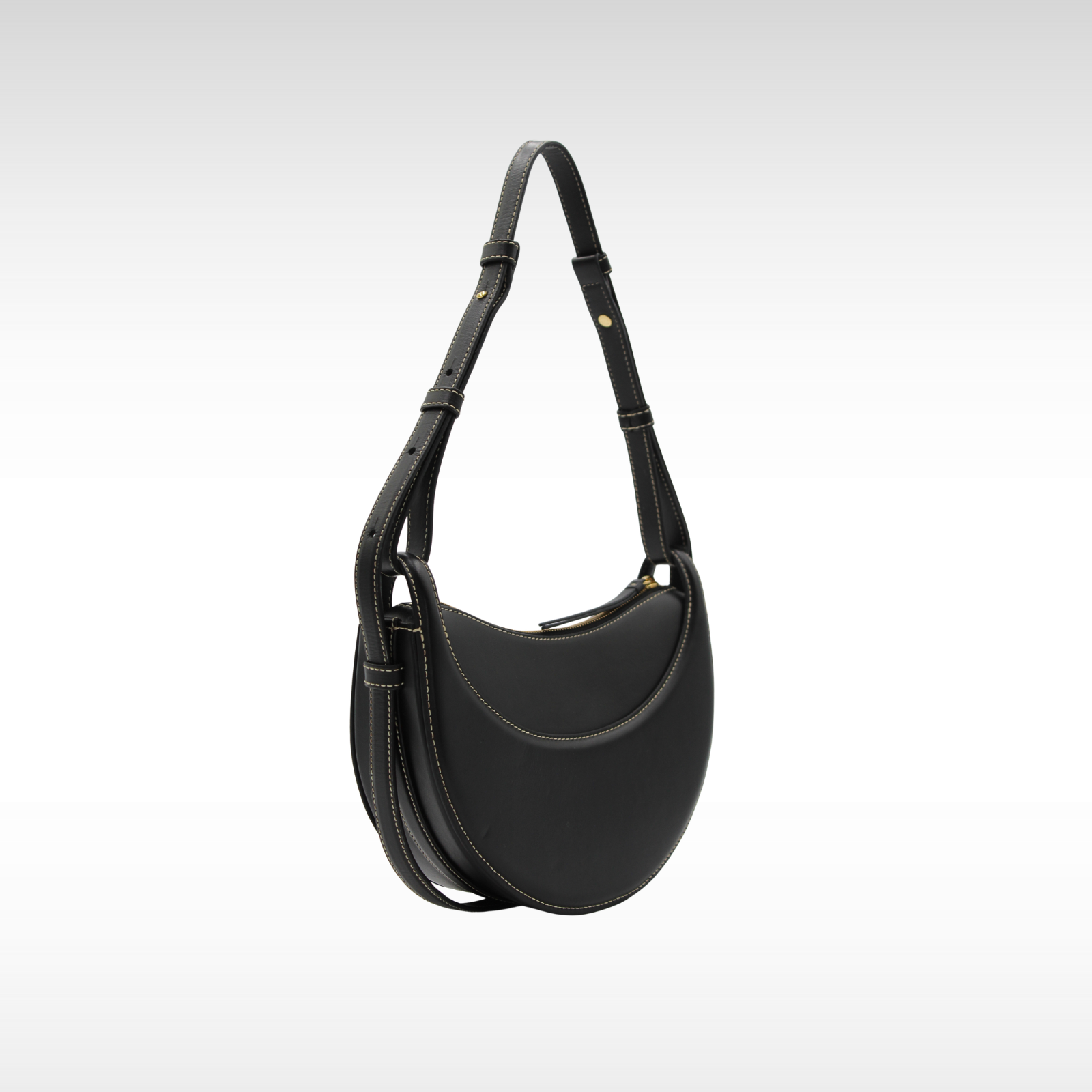 Numero Dix Calf Black Shoulder Bag