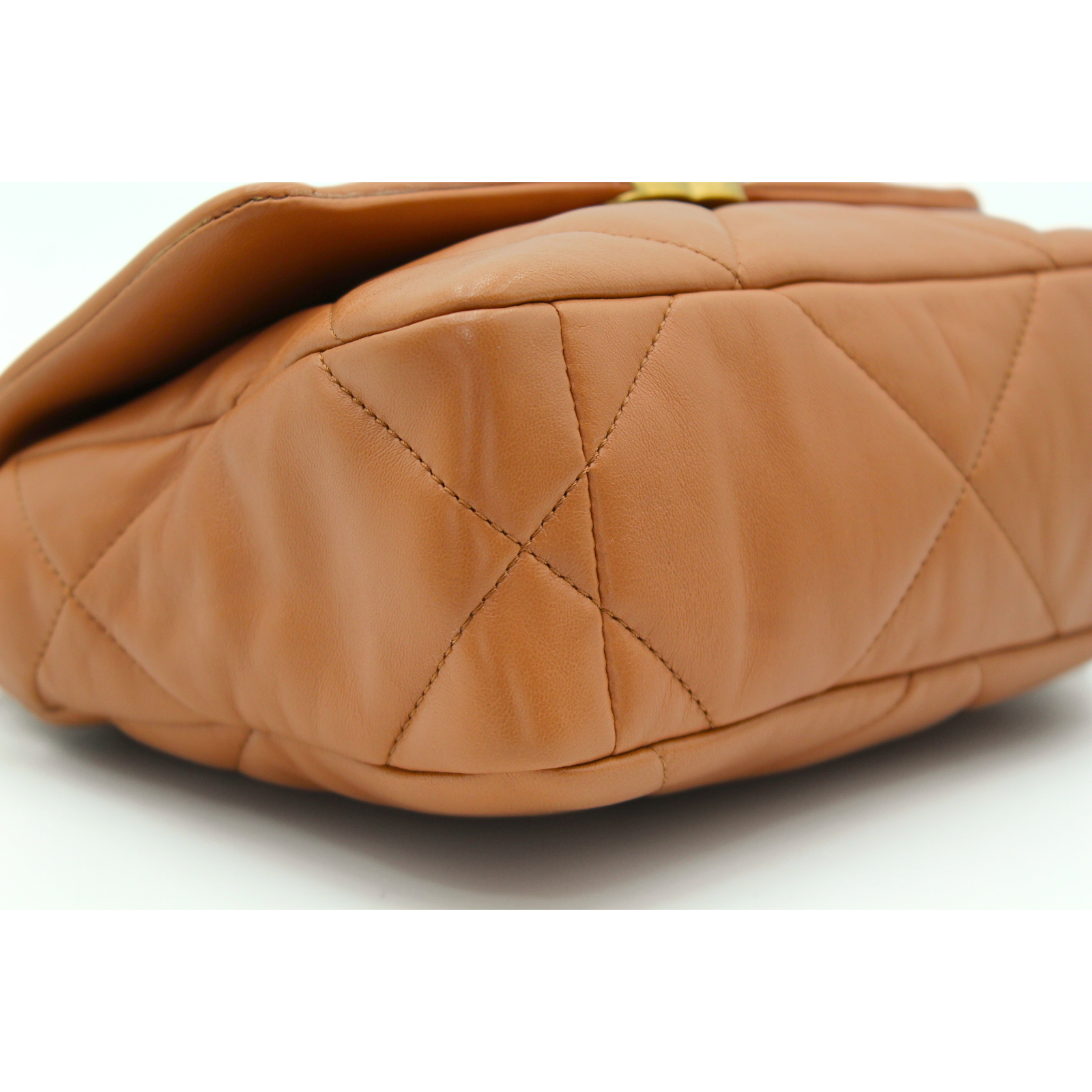 Chanel 19 Medium Lamb Brown Shoulder Bag