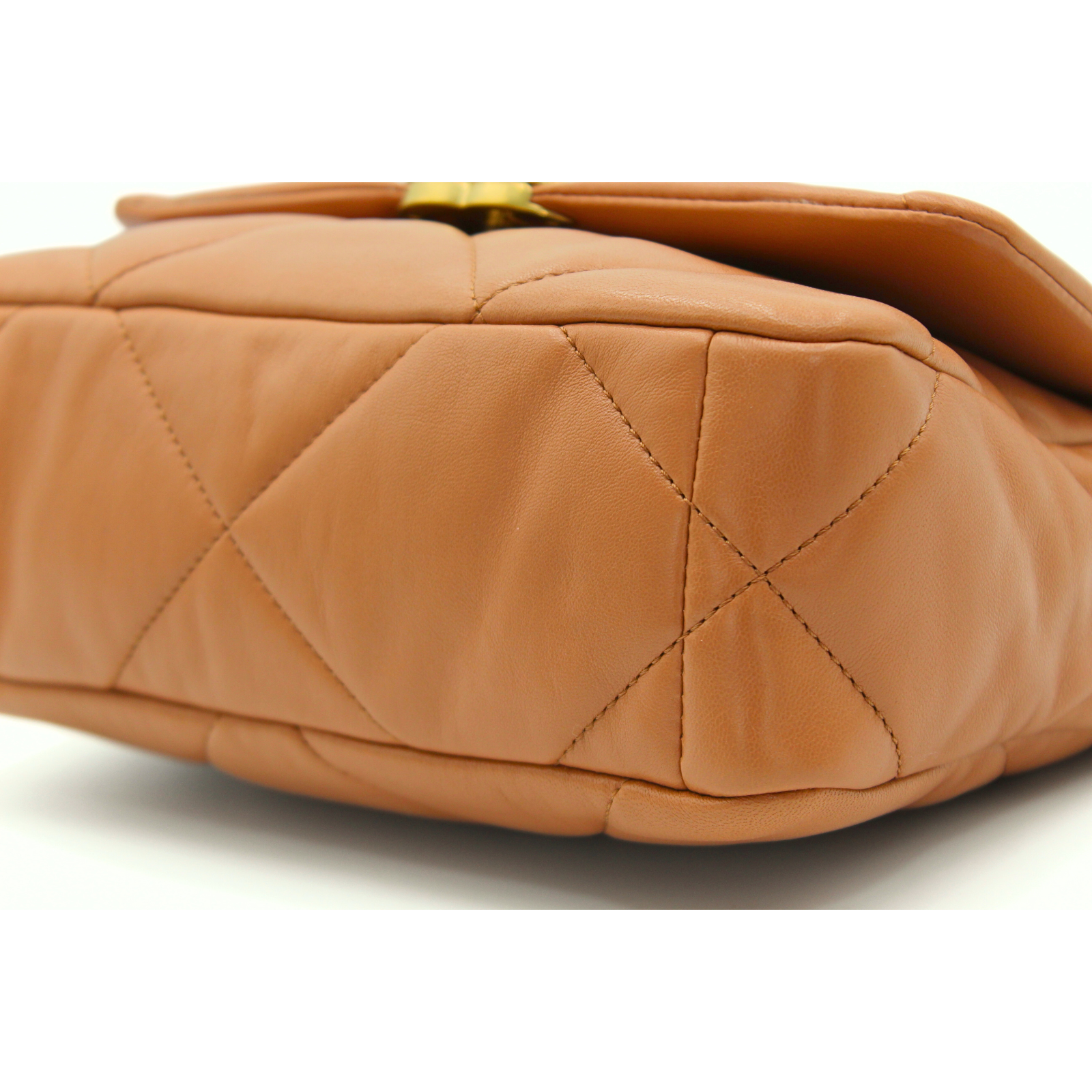 Chanel 19 Medium Lamb Brown Shoulder Bag