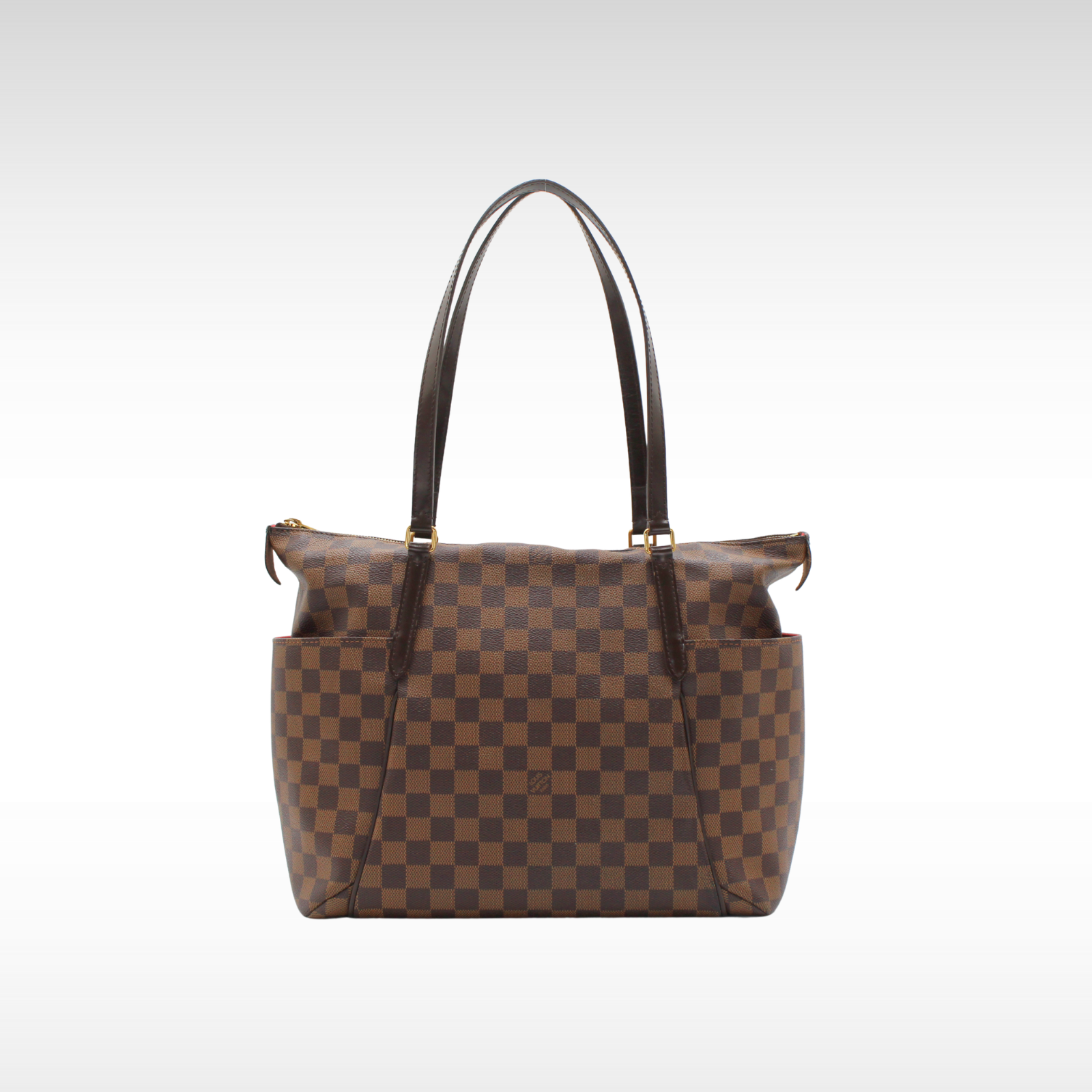 Totally MM Damier Coated Canvas Ebene Shoulder Bag