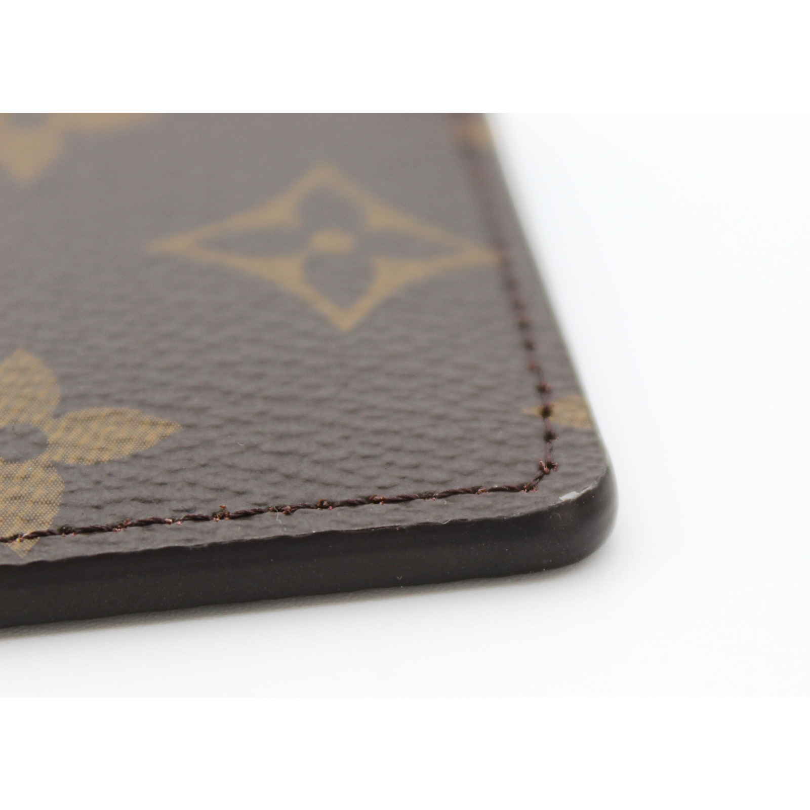 Card Holder Monogram Marron & Fuchsia Card Case