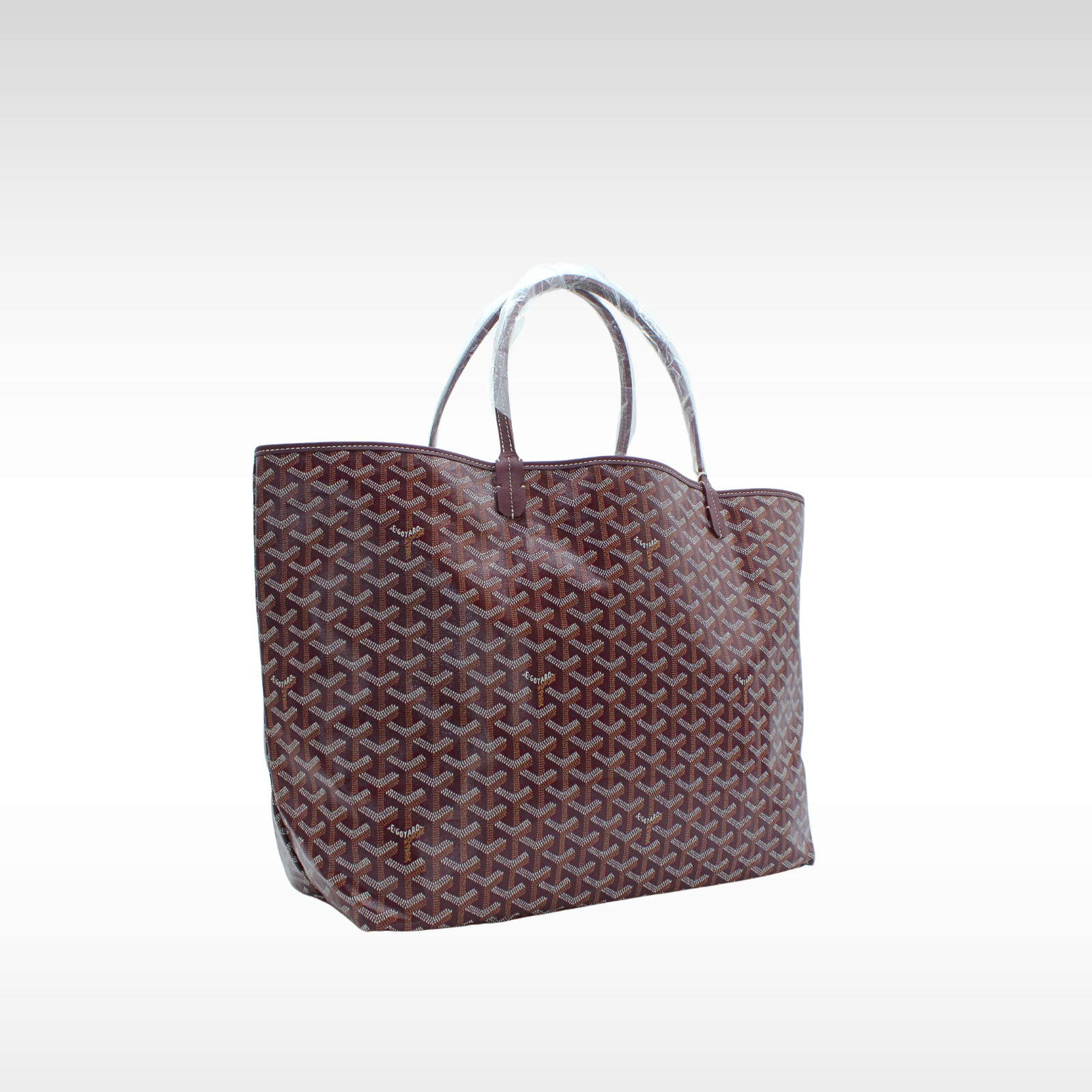 Saint Louis GM Coated Canvas Burgundy Tote Bag