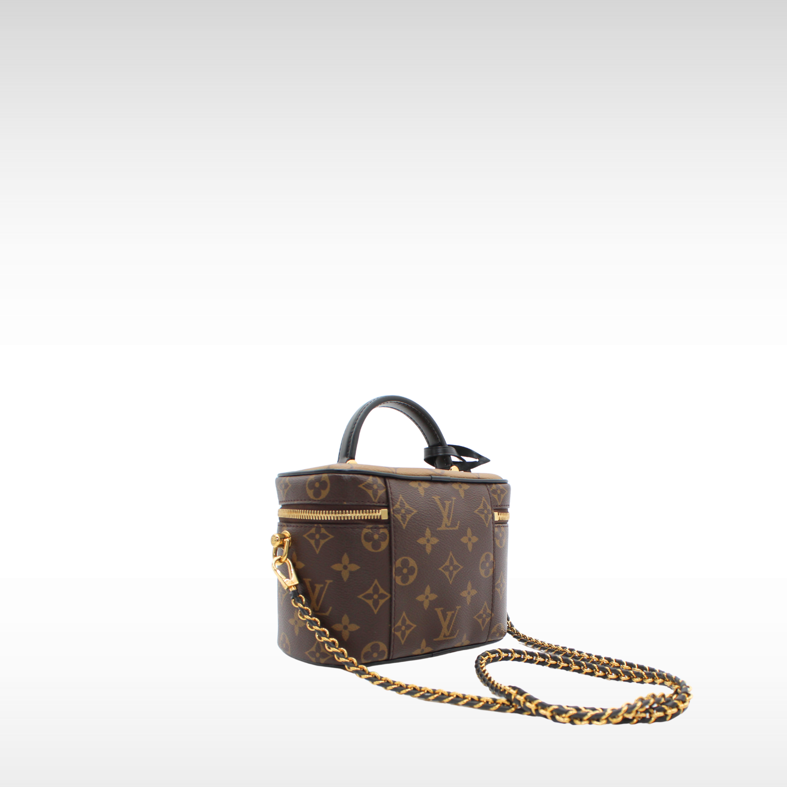 Vanity PM Monogram Reverse Coated Canvas Marron Vanity Bag
