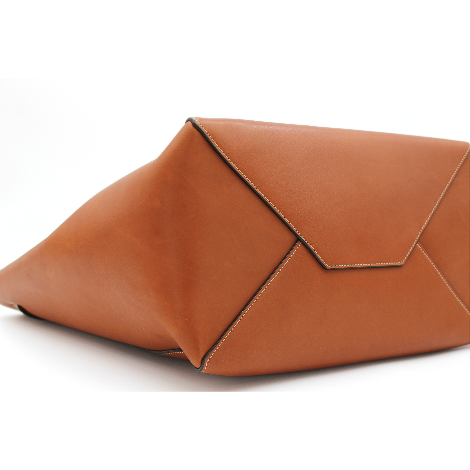 Cabas Phantom Small Calf Brown Tote Bag