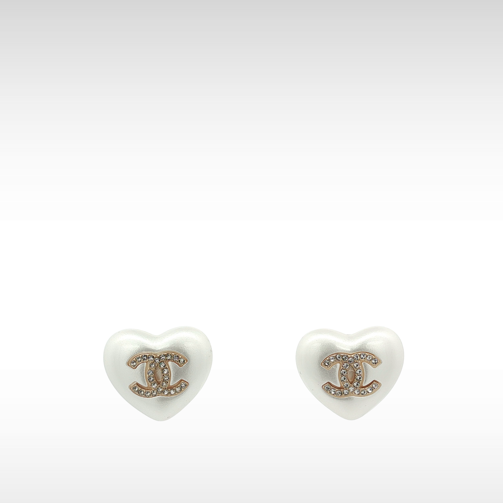 Metal White Earrings