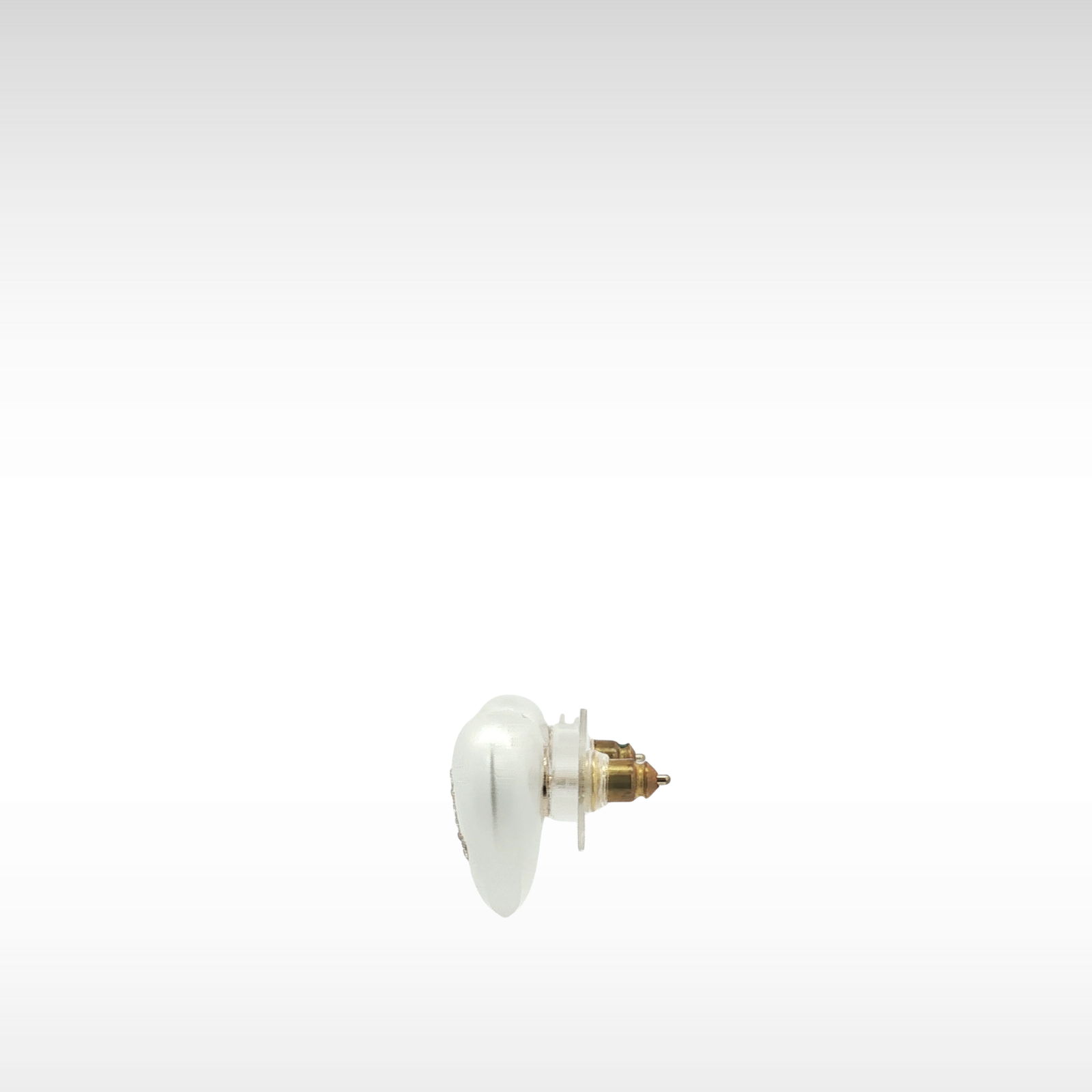 Metal White Earrings