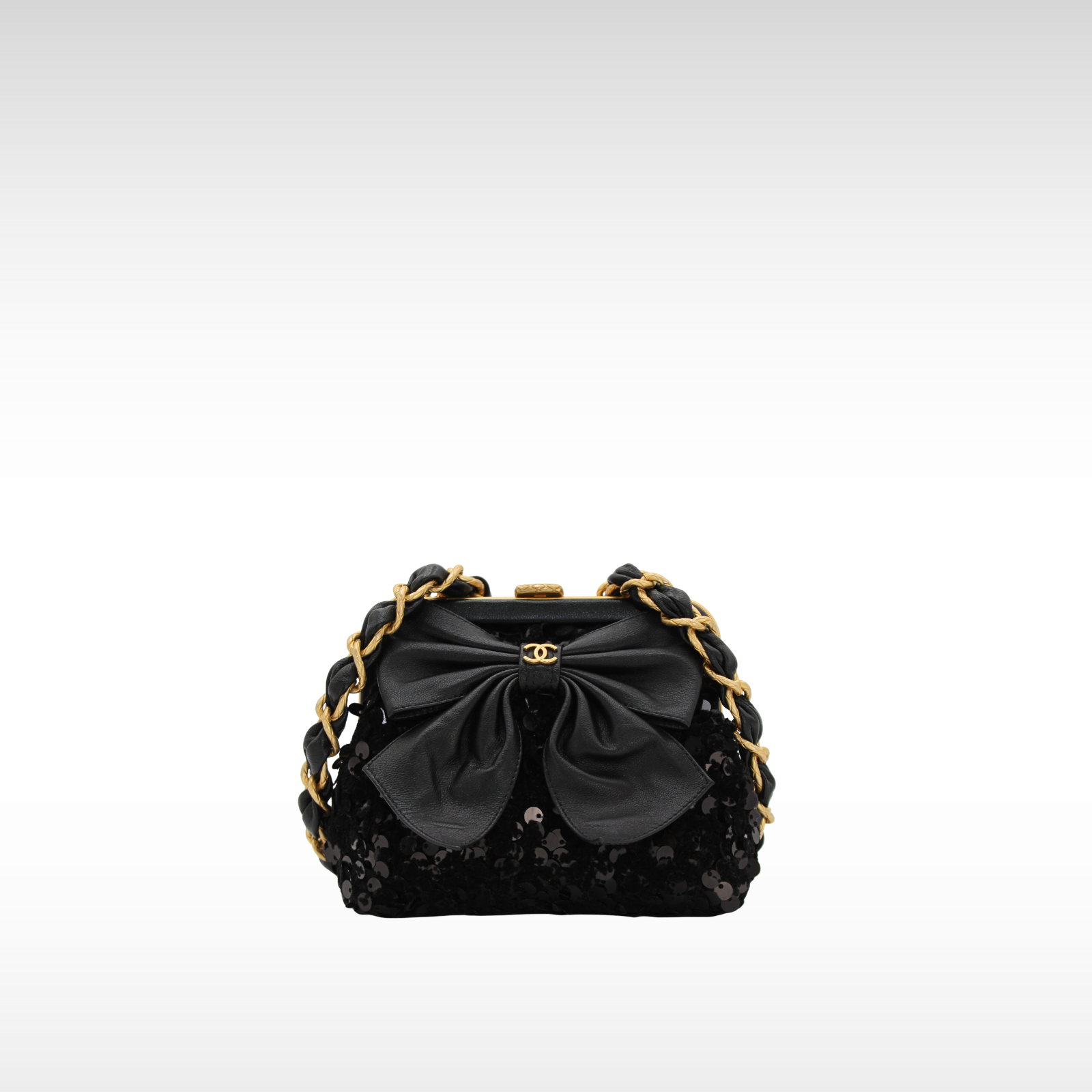 Sequin Black Shoulder Bag