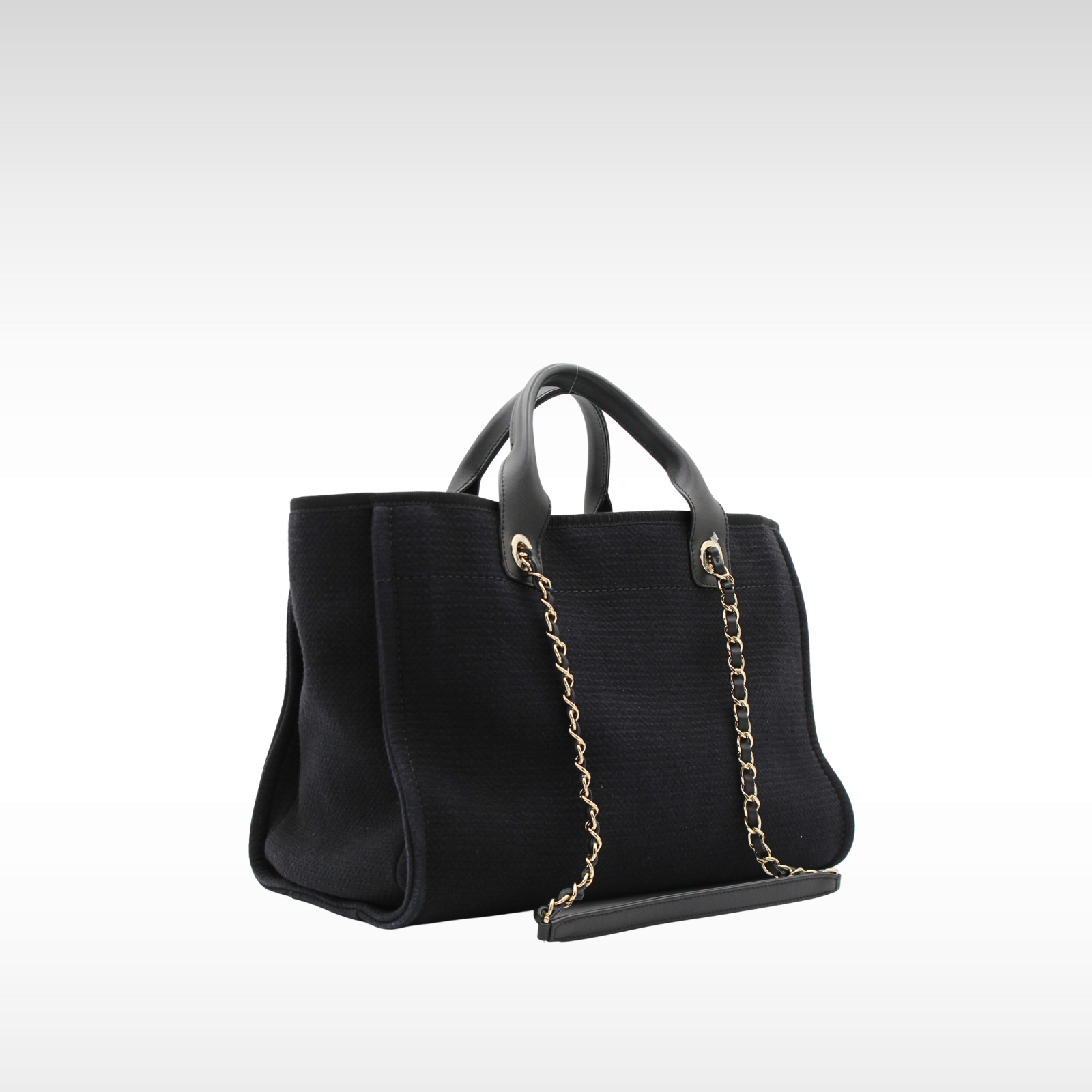 Deauville Fabric Black Handbag