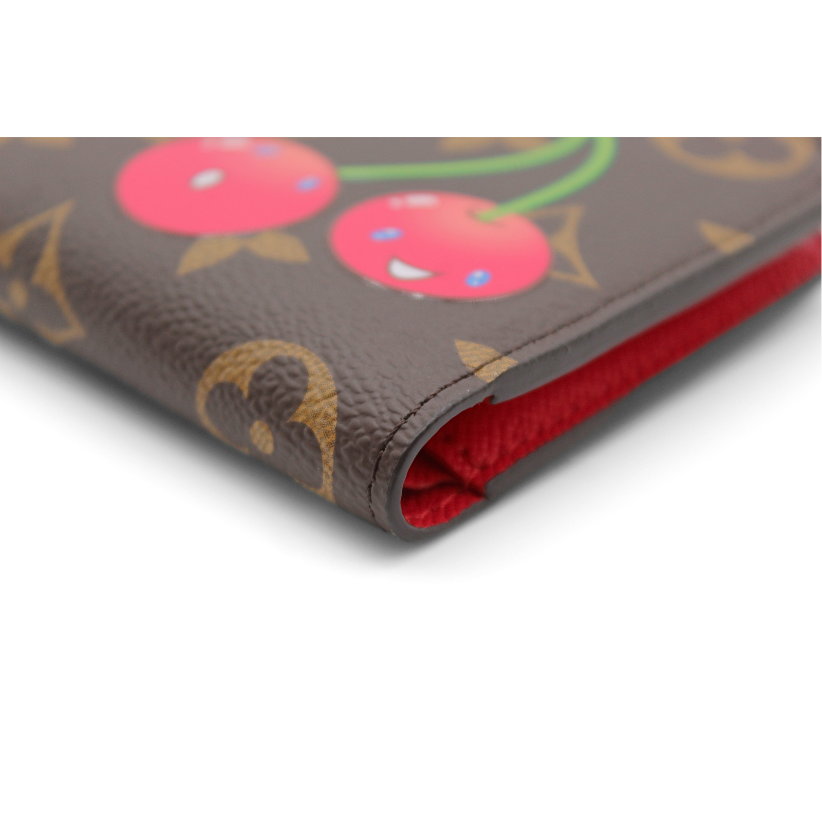 Lisa Louis Vuitton x Takashi Murakami Monogram Cherry Wallet
