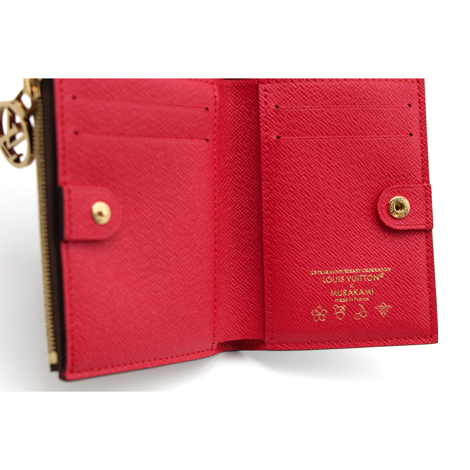 Lisa Louis Vuitton x Takashi Murakami Monogram Cherry Wallet