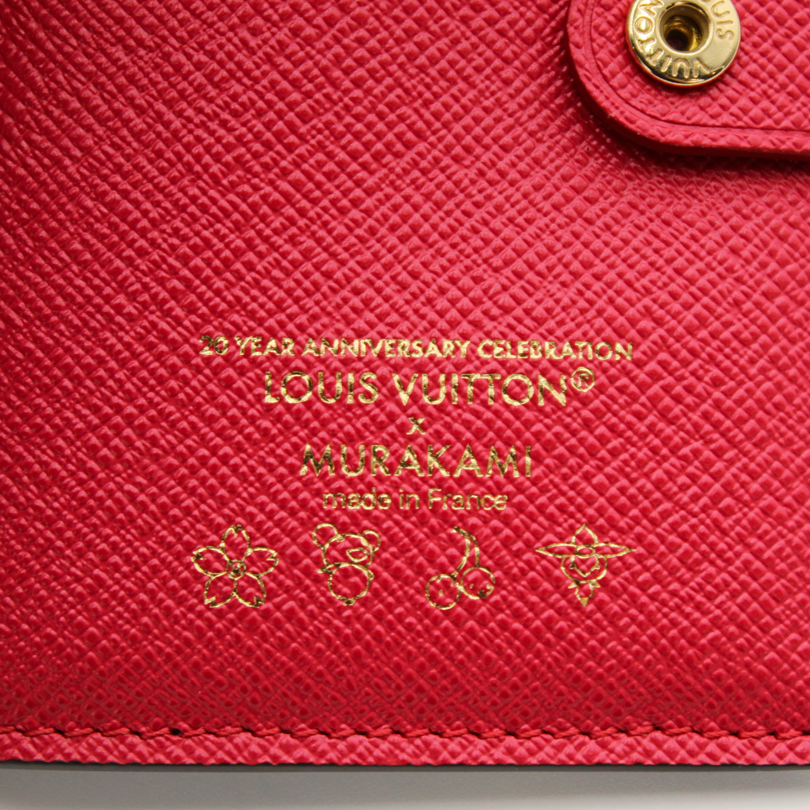 Lisa Louis Vuitton x Takashi Murakami Monogram Cherry Wallet