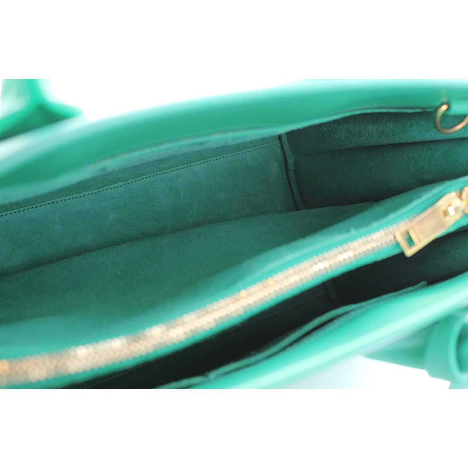 Sac De Jour Calf Green Handbag