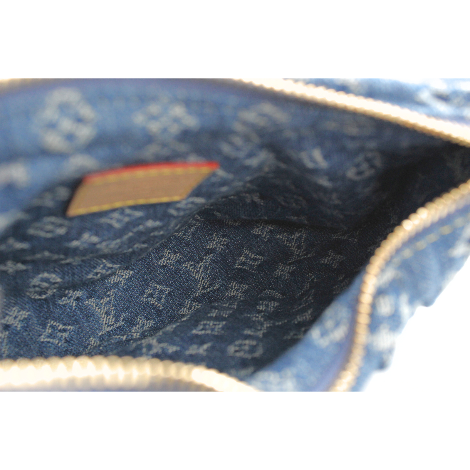 Pochette Valley Monogram Denim Shoulder Bag