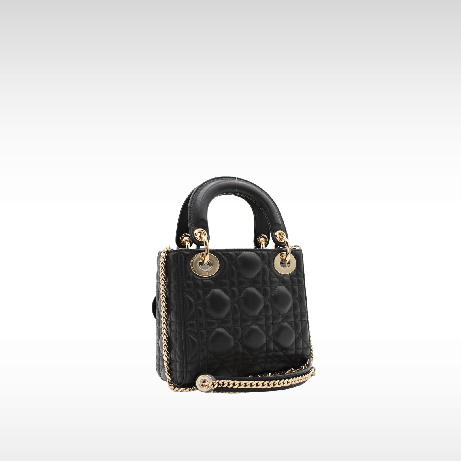 Lady Dior Mini Lamb Handbag
