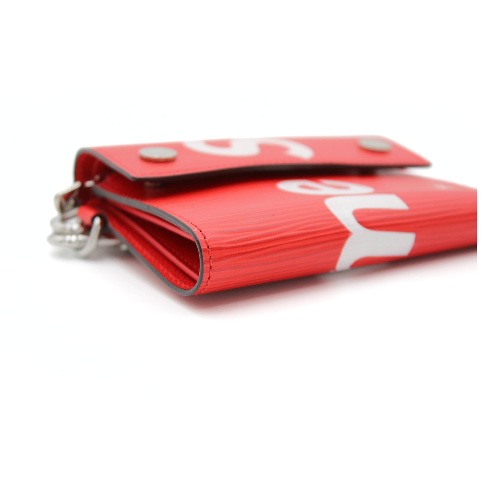 Chain Wallet Louis Vuitton X Supreme Epi Wallet on Chain