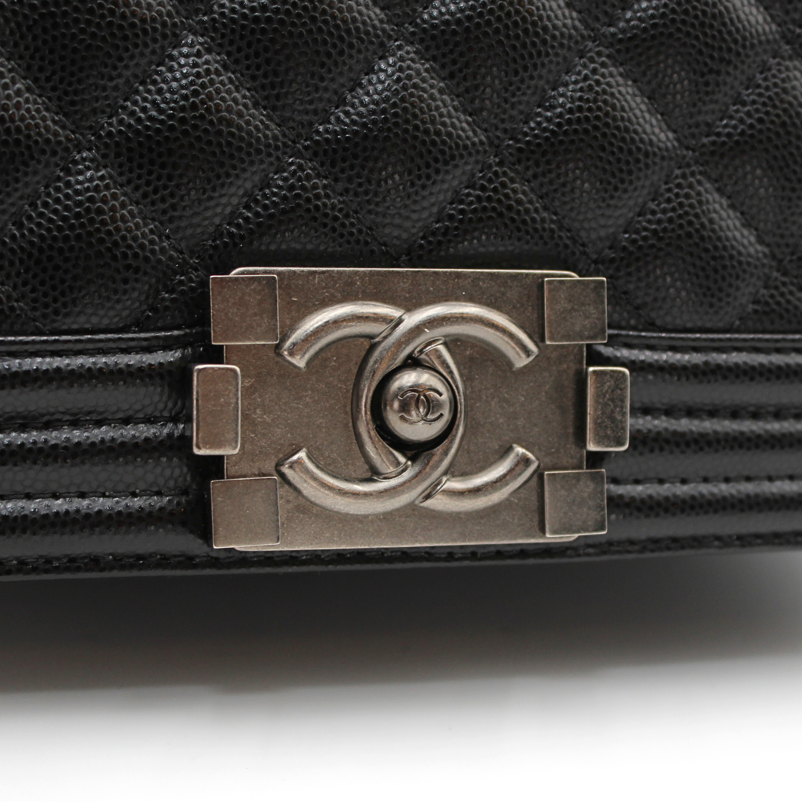 Boy Chanel Caviar Black Shoulder Bag