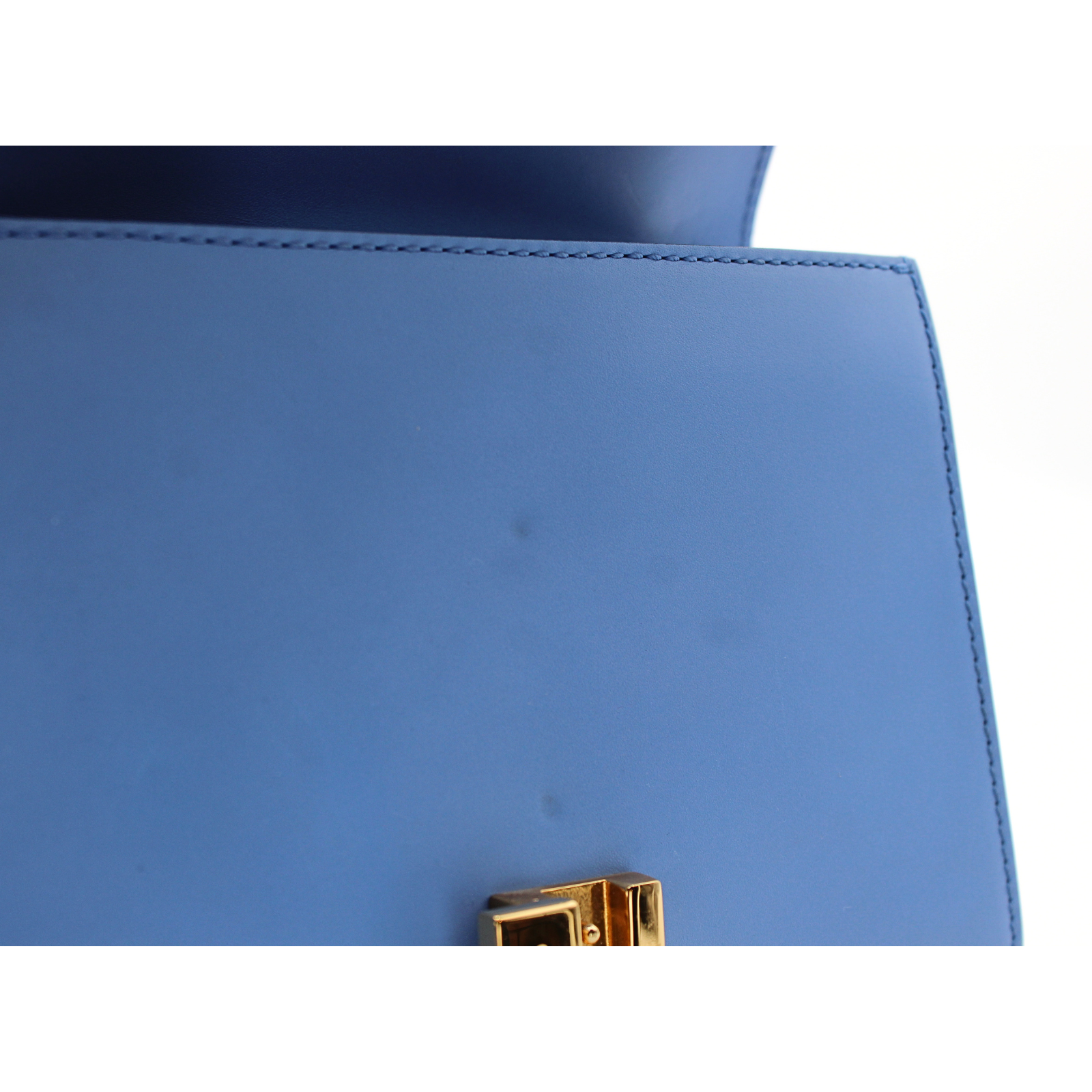 Sylvie Mini Calf Blue Shoulder Bag