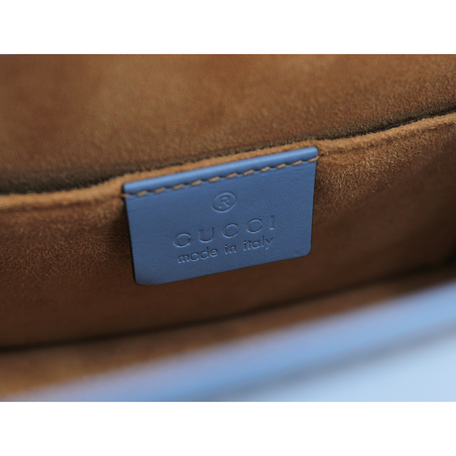 Sylvie Mini Calf Blue Shoulder Bag