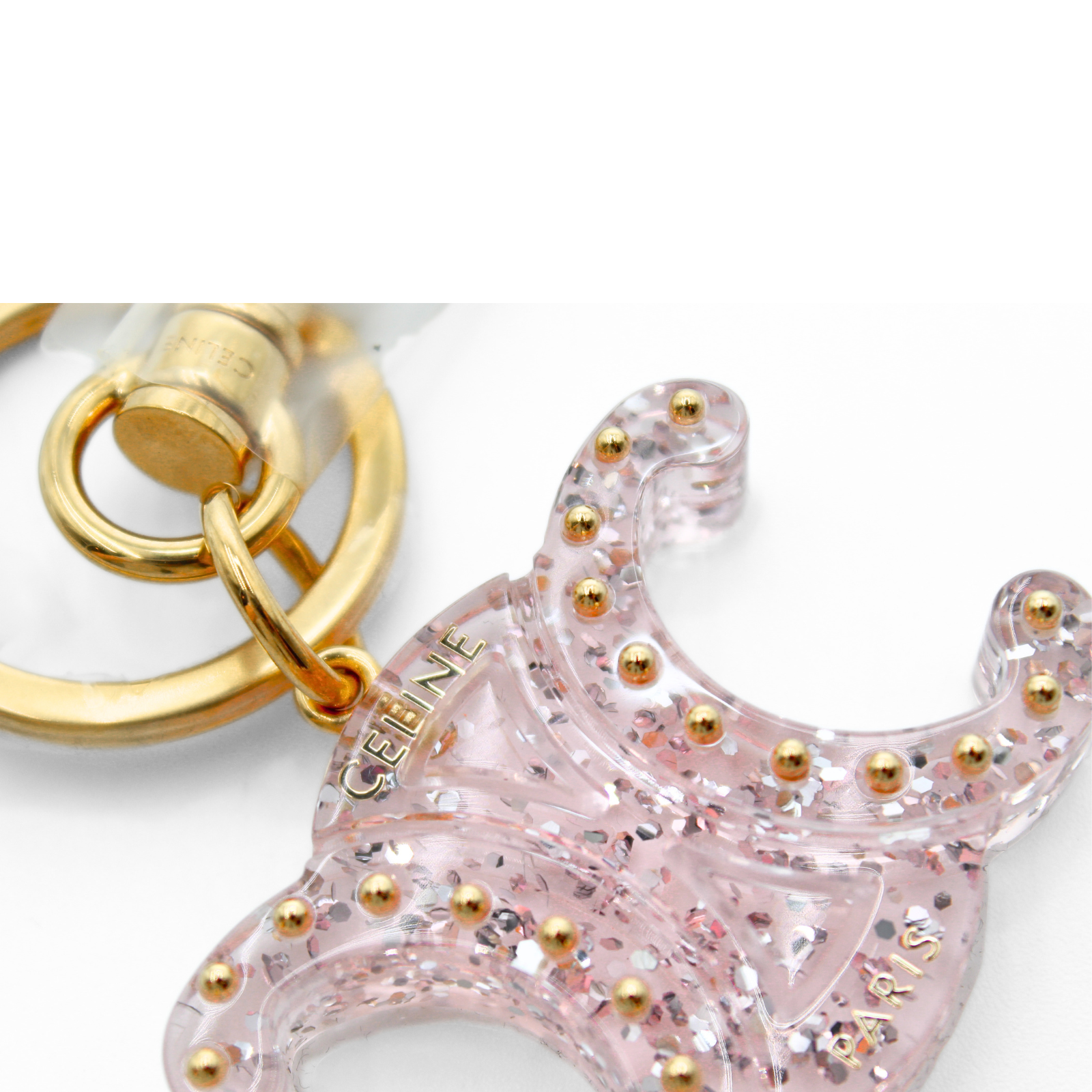 Triomphe Plexi Pink Key Ring