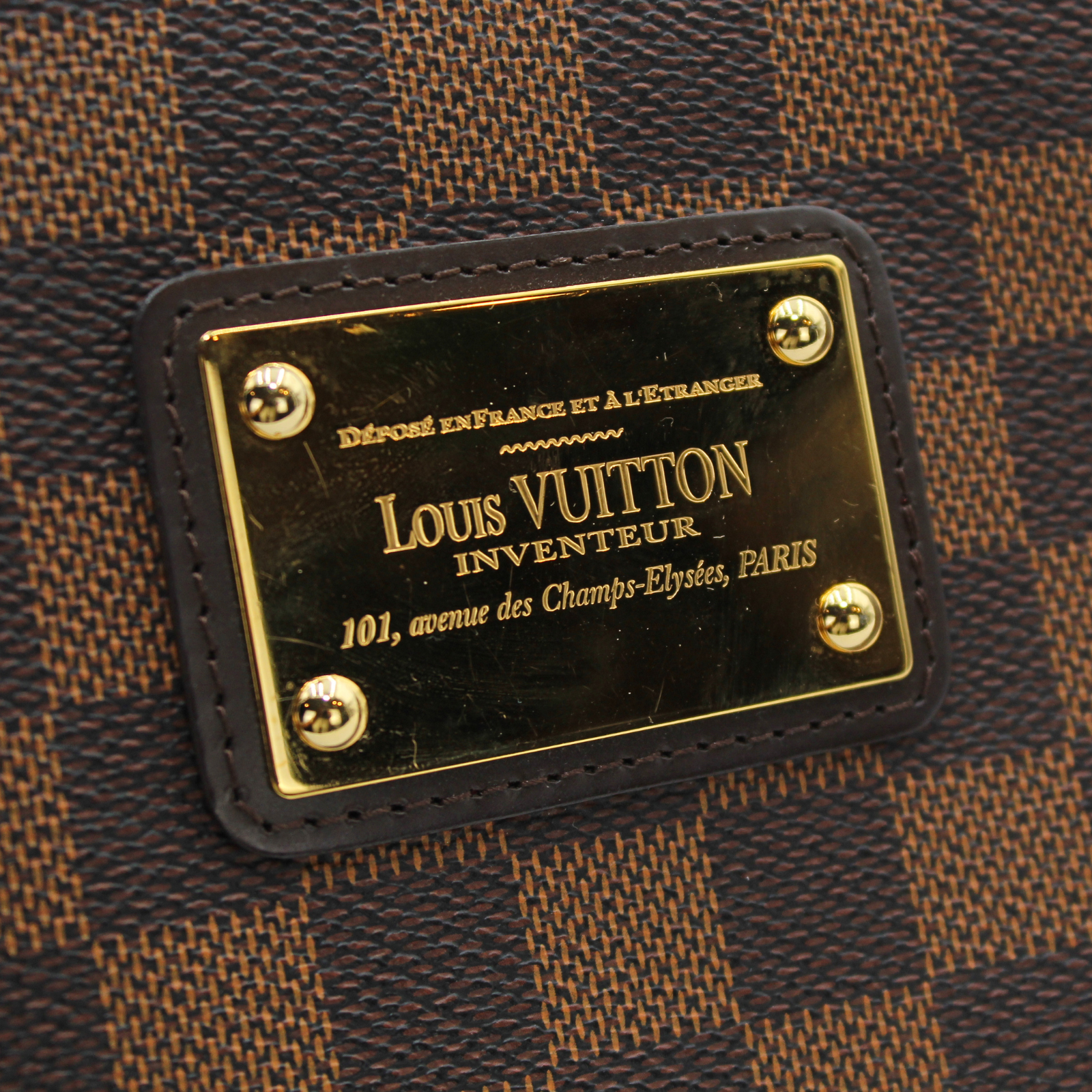 Eva Damier Ebene Shoulder Bag