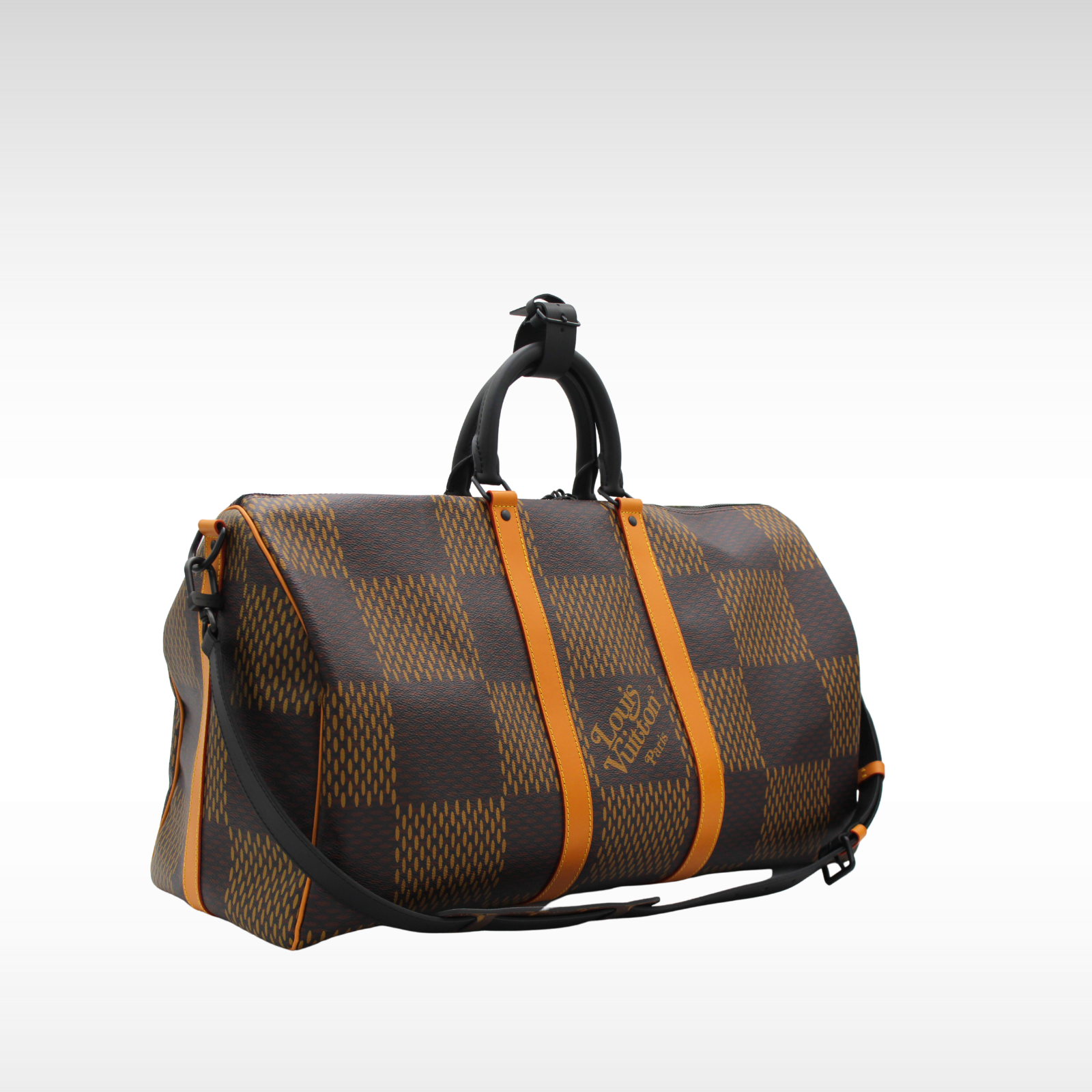 Keepall Bandoulière 50 Giant Damier Ebene Duffle Bag