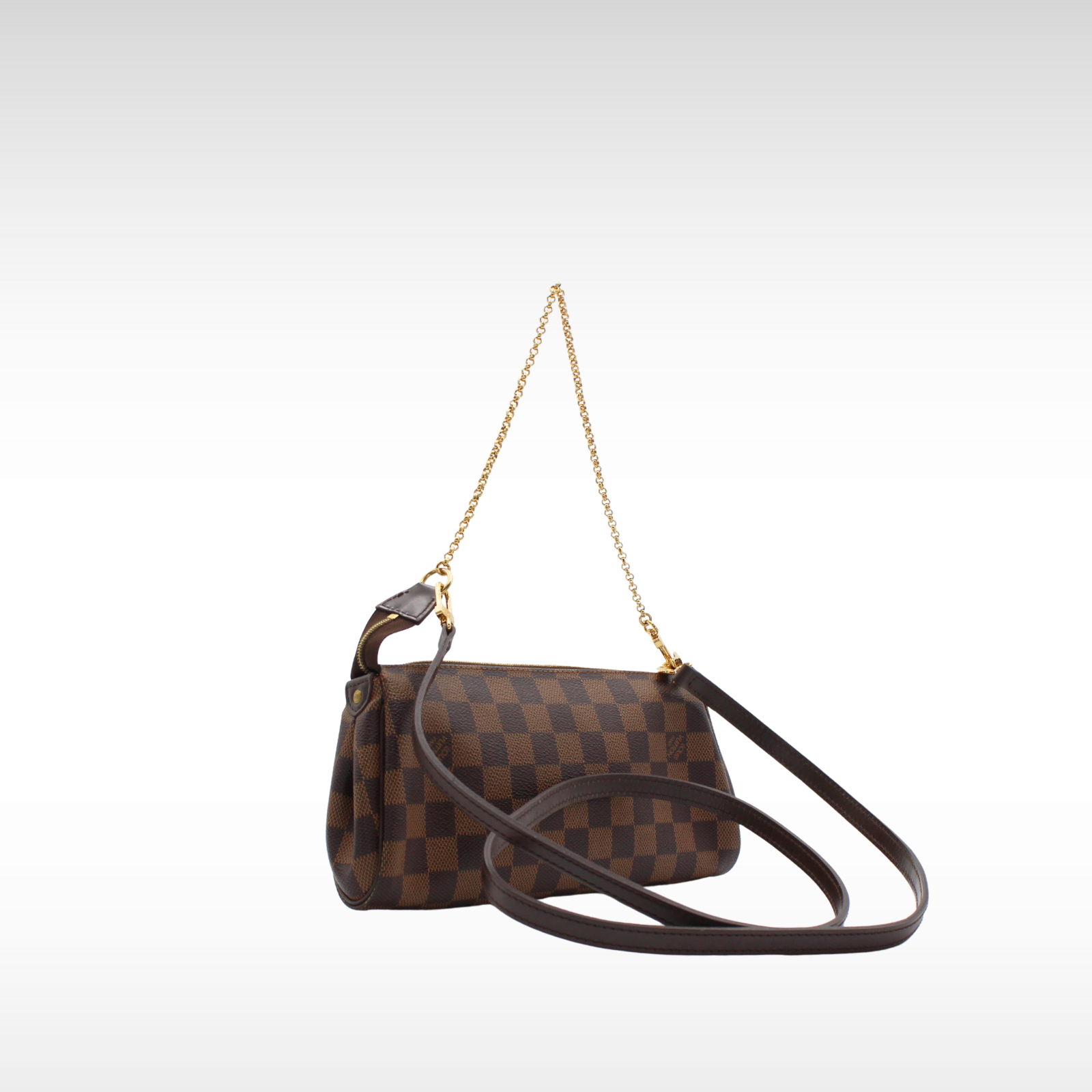 Eva Damier Ebene Shoulder Bag