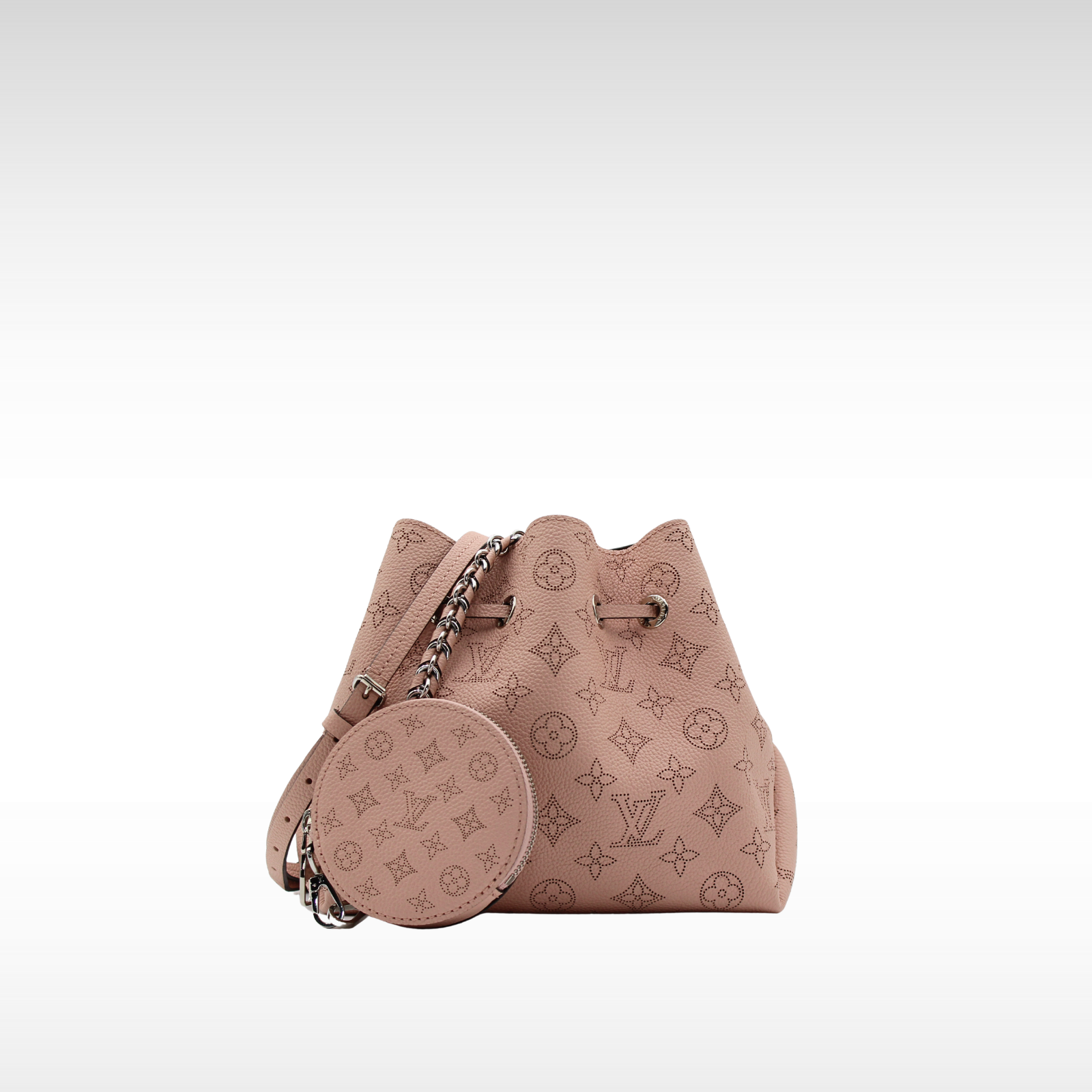 Bella Bucket Monogram Mahina Shoulder Bag