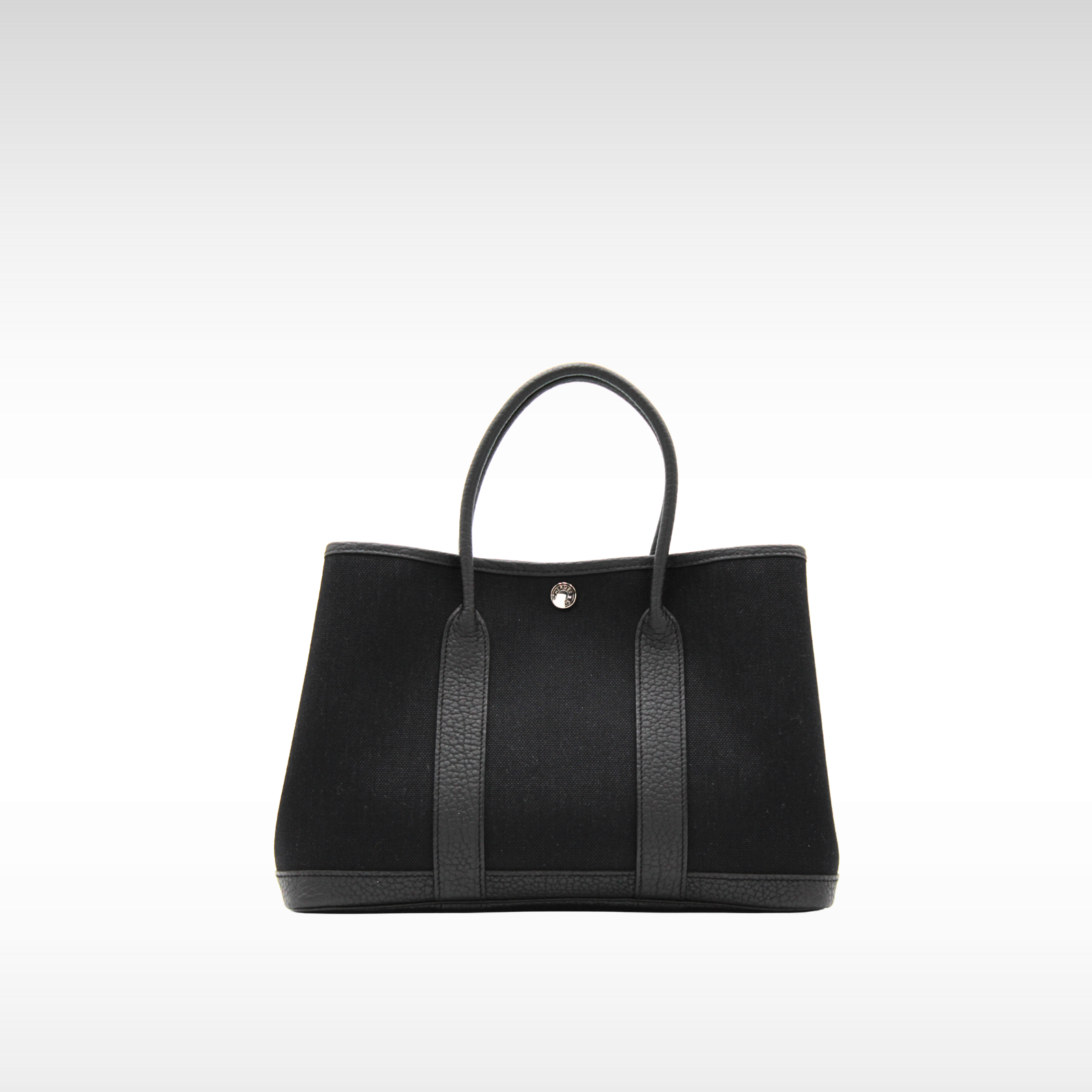 Garden Party 30 Toile Military Black Tote Bag